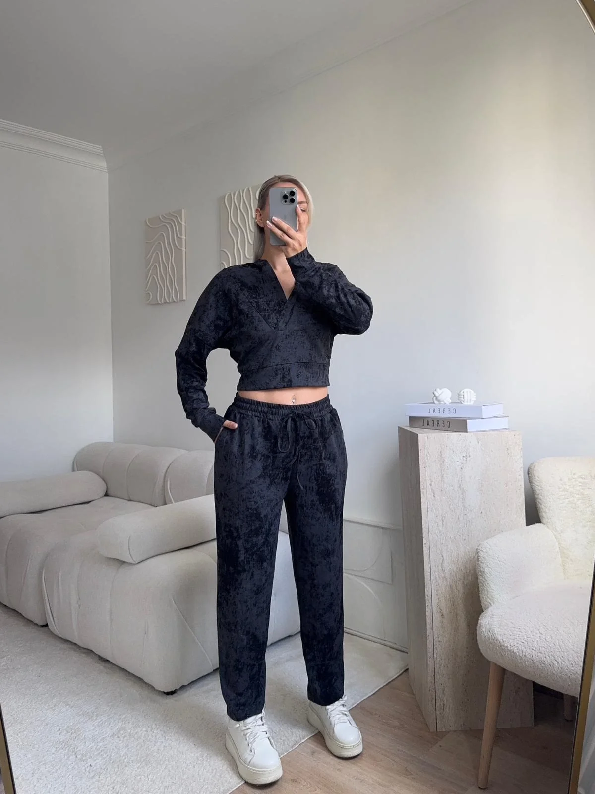 Batik Modal İkili Takım - ANTRASİT