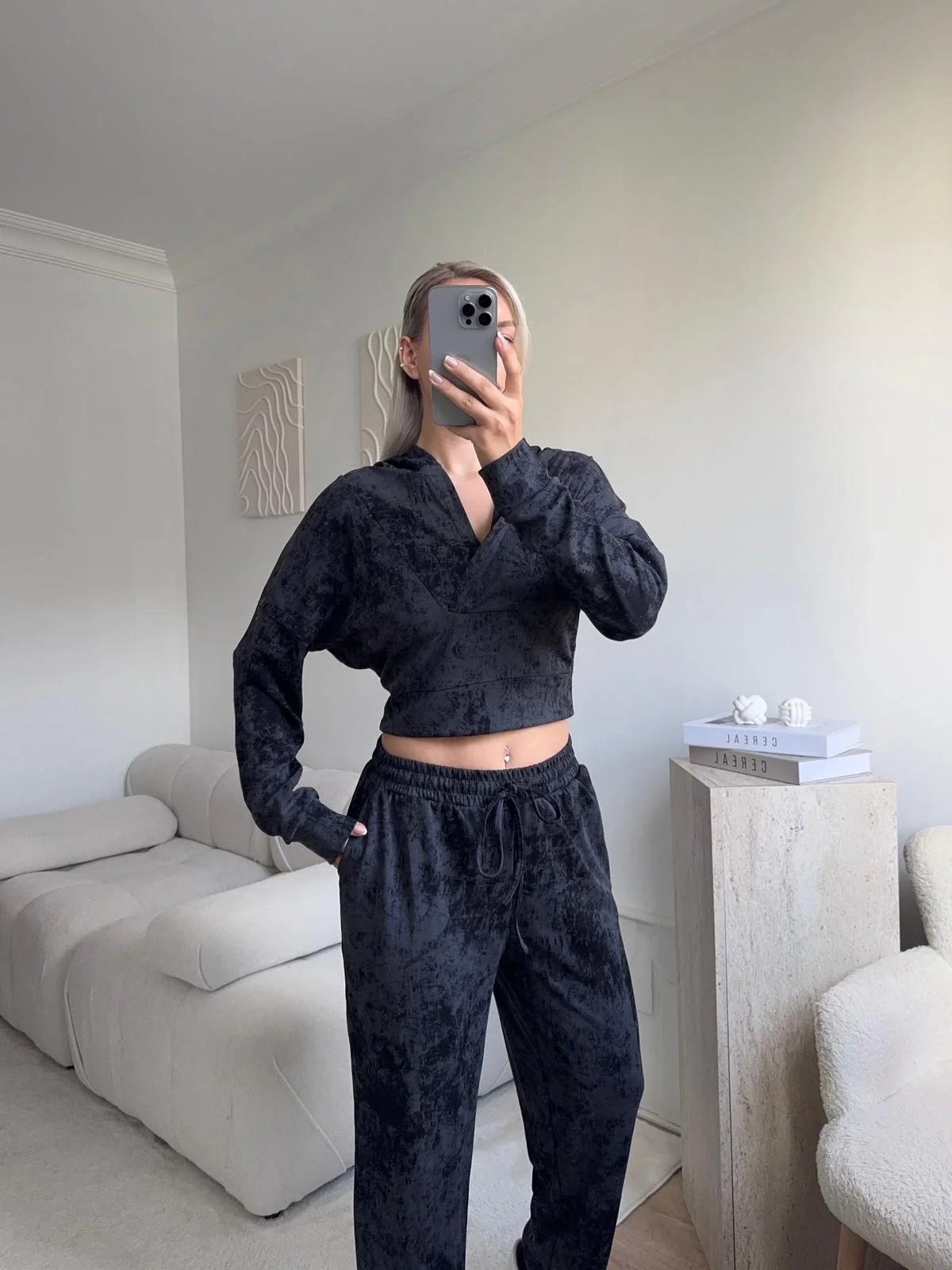 Batik Modal İkili Takım - ANTRASİT