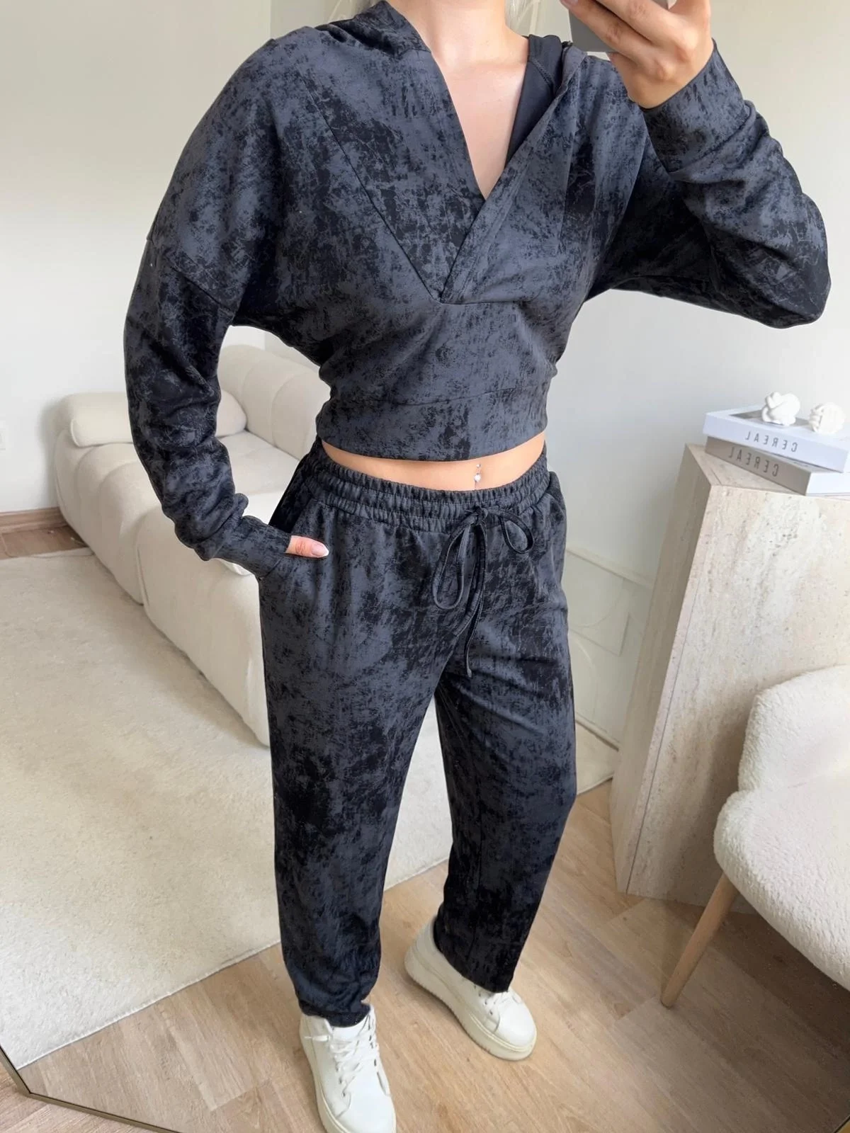 Batik Modal İkili Takım - ANTRASİT