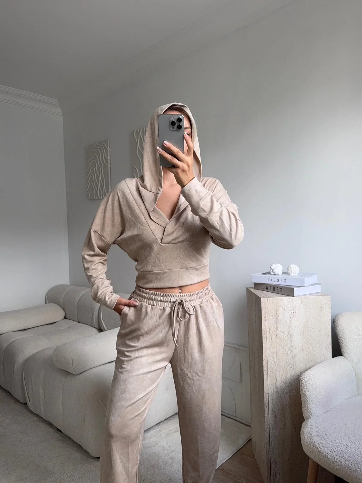 Batik Modal İkili Takım - BEJ