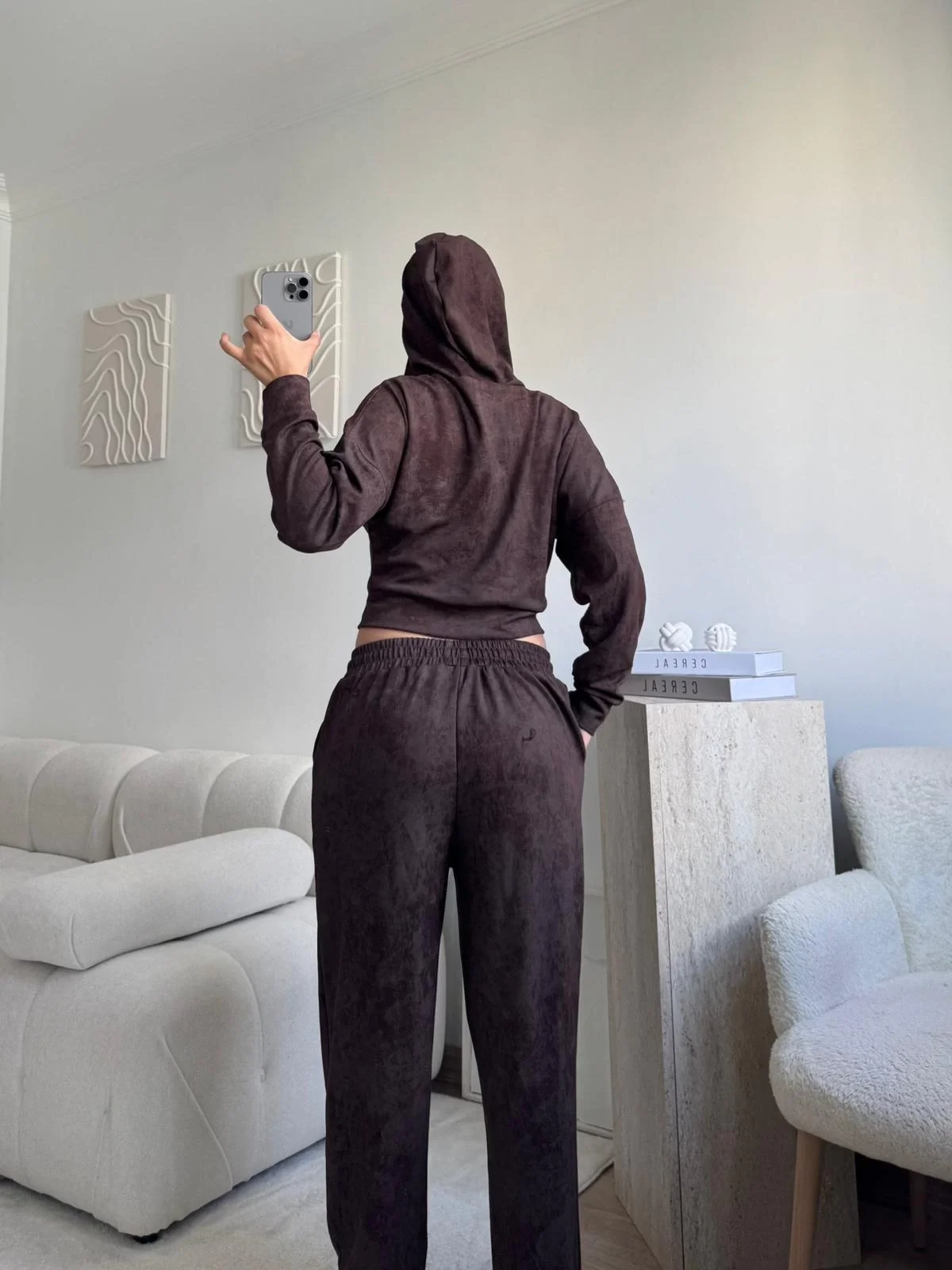 Batik Modal İkili Takım - KAHVE