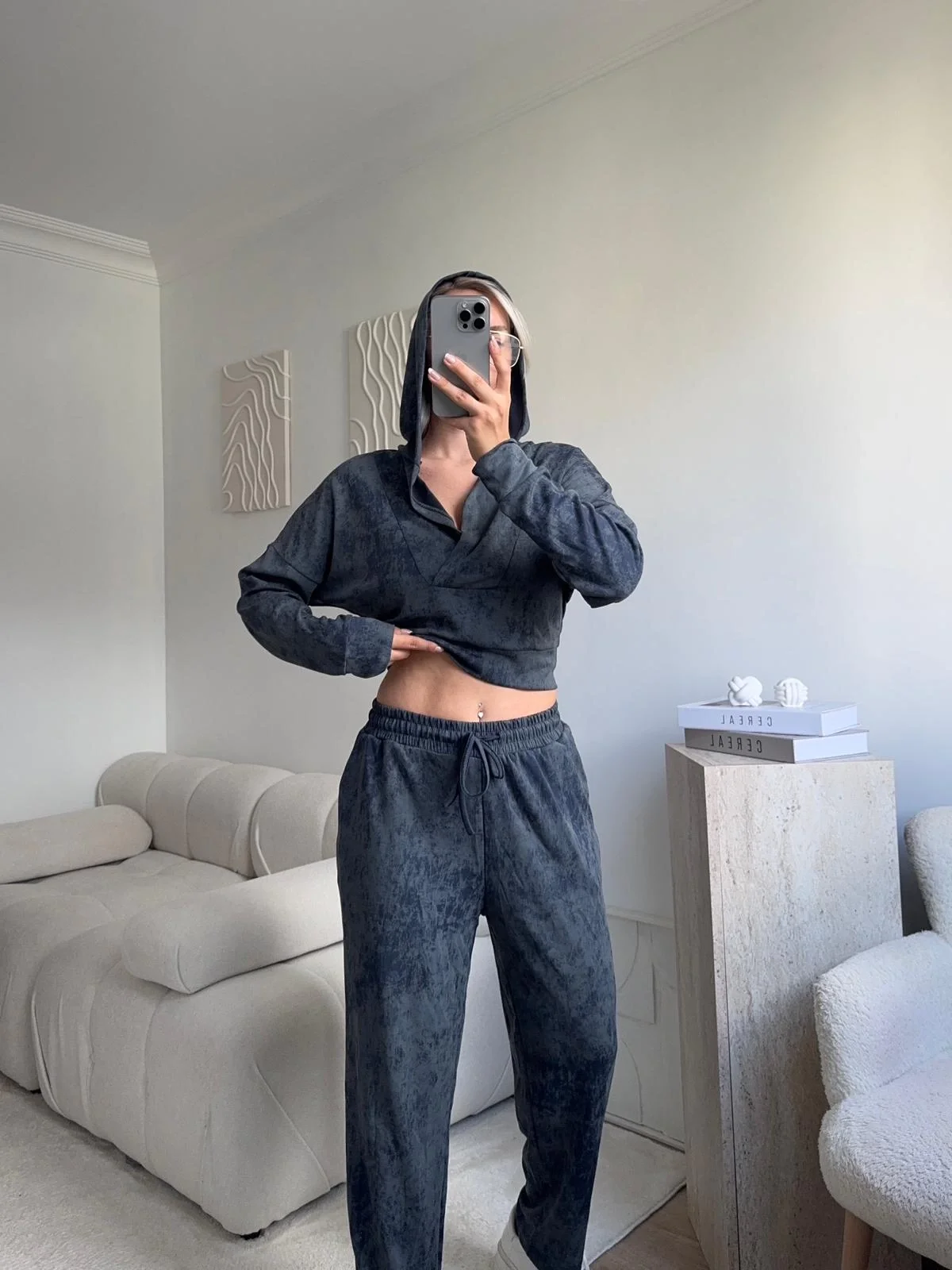 Batik Modal İkili Takım - MAVİ