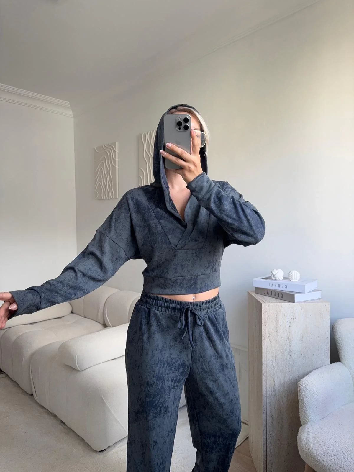 Batik Modal İkili Takım - MAVİ