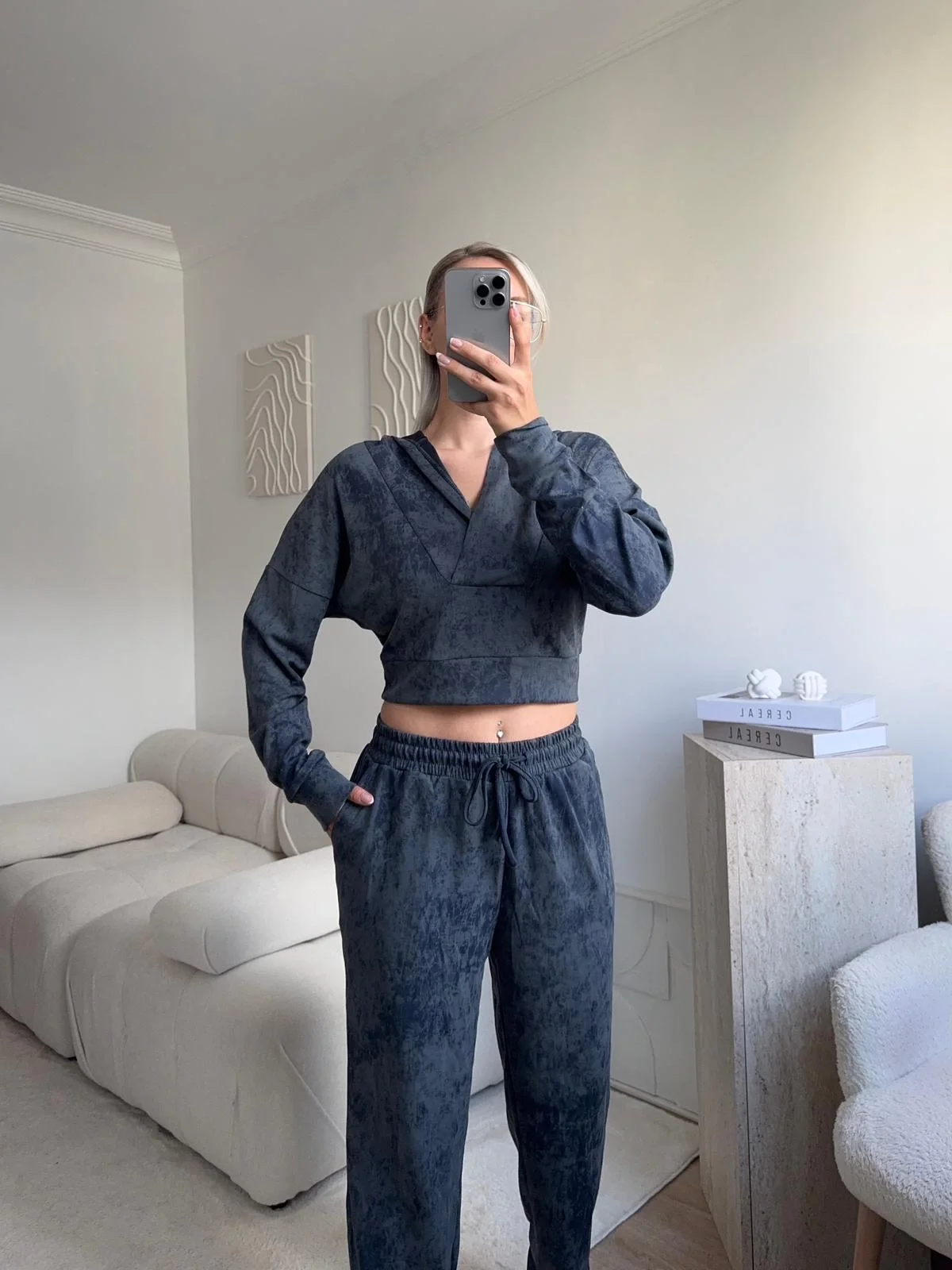 Batik Modal İkili Takım - MAVİ