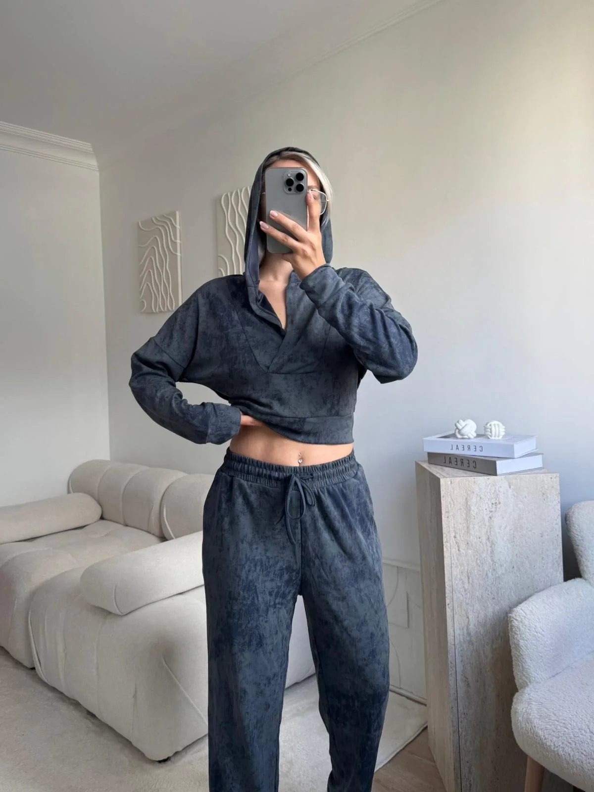 Batik Modal İkili Takım - MAVİ