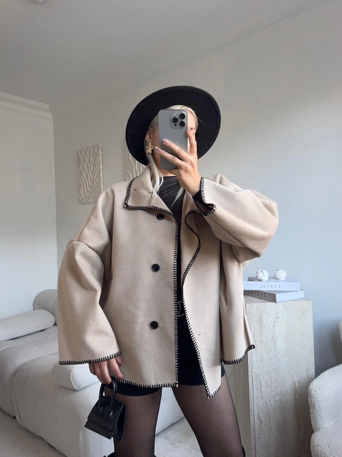 Contrast Oversize Kaban - BEJ