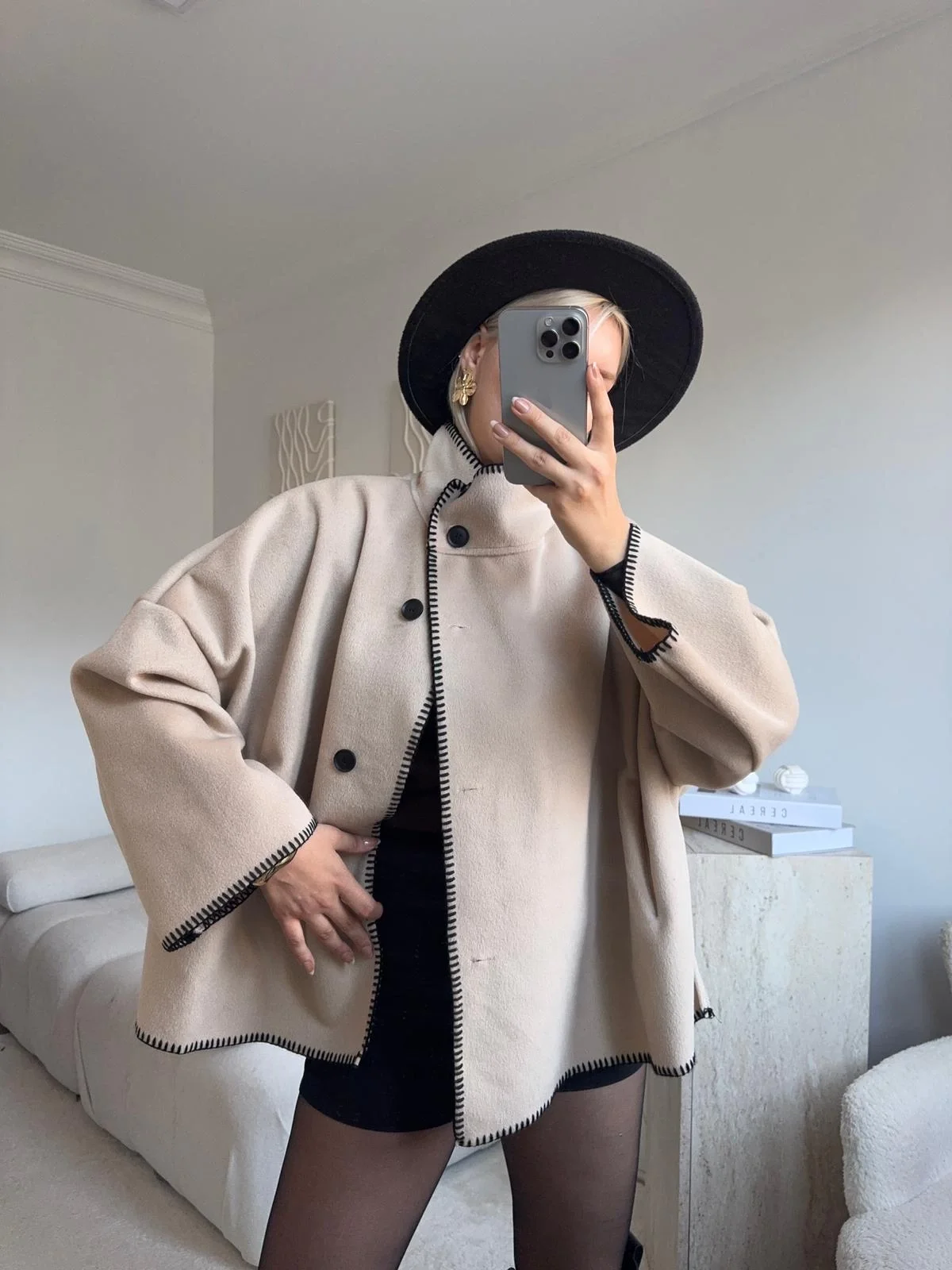 Contrast Oversize Kaban - BEJ