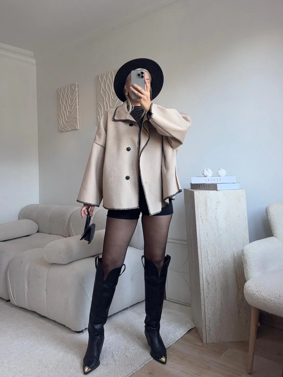 Contrast Oversize Kaban - BEJ