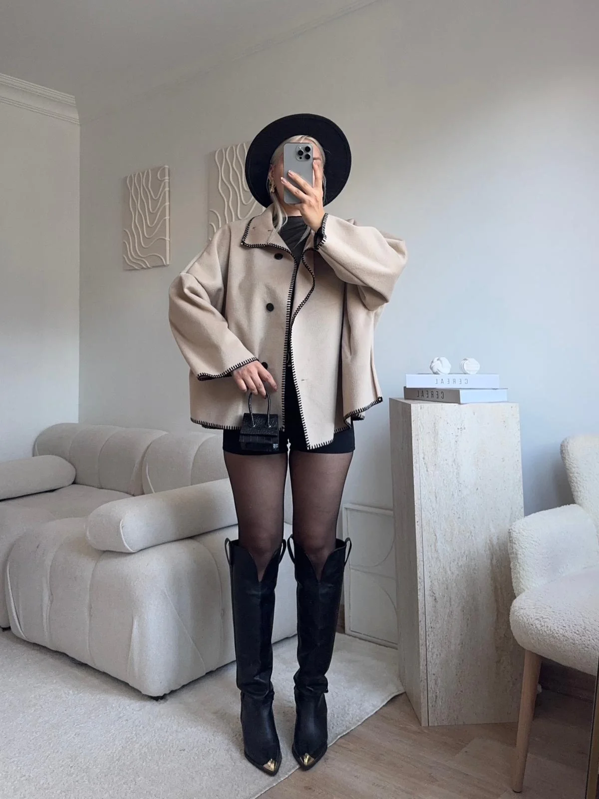 Contrast Oversize Kaban - BEJ