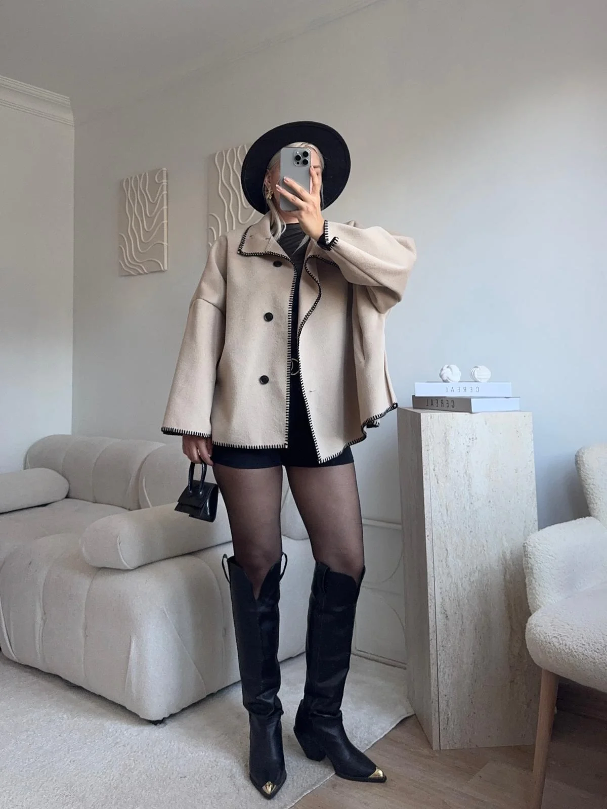 Contrast Oversize Kaban - BEJ