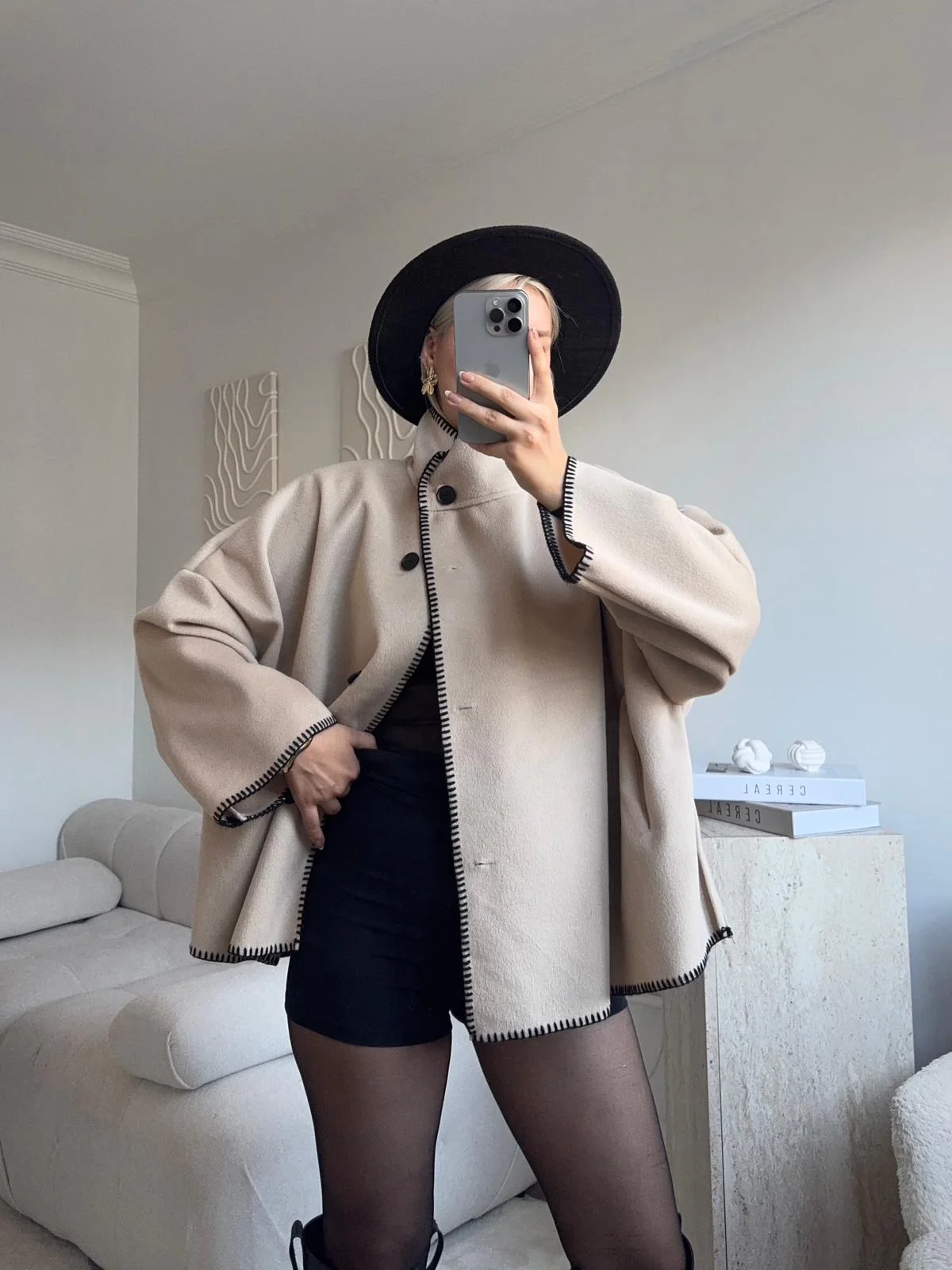 Contrast Oversize Kaban - BEJ