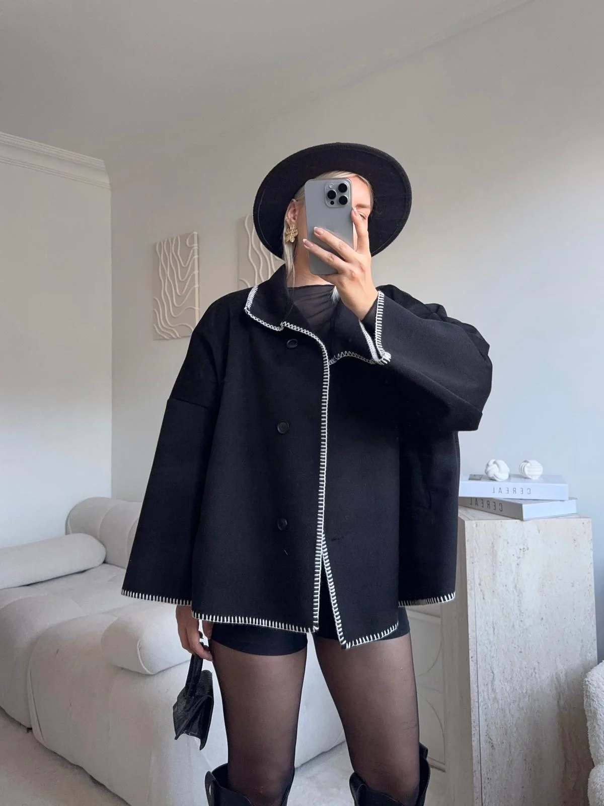 Contrast Oversize Kaban - SİYAH