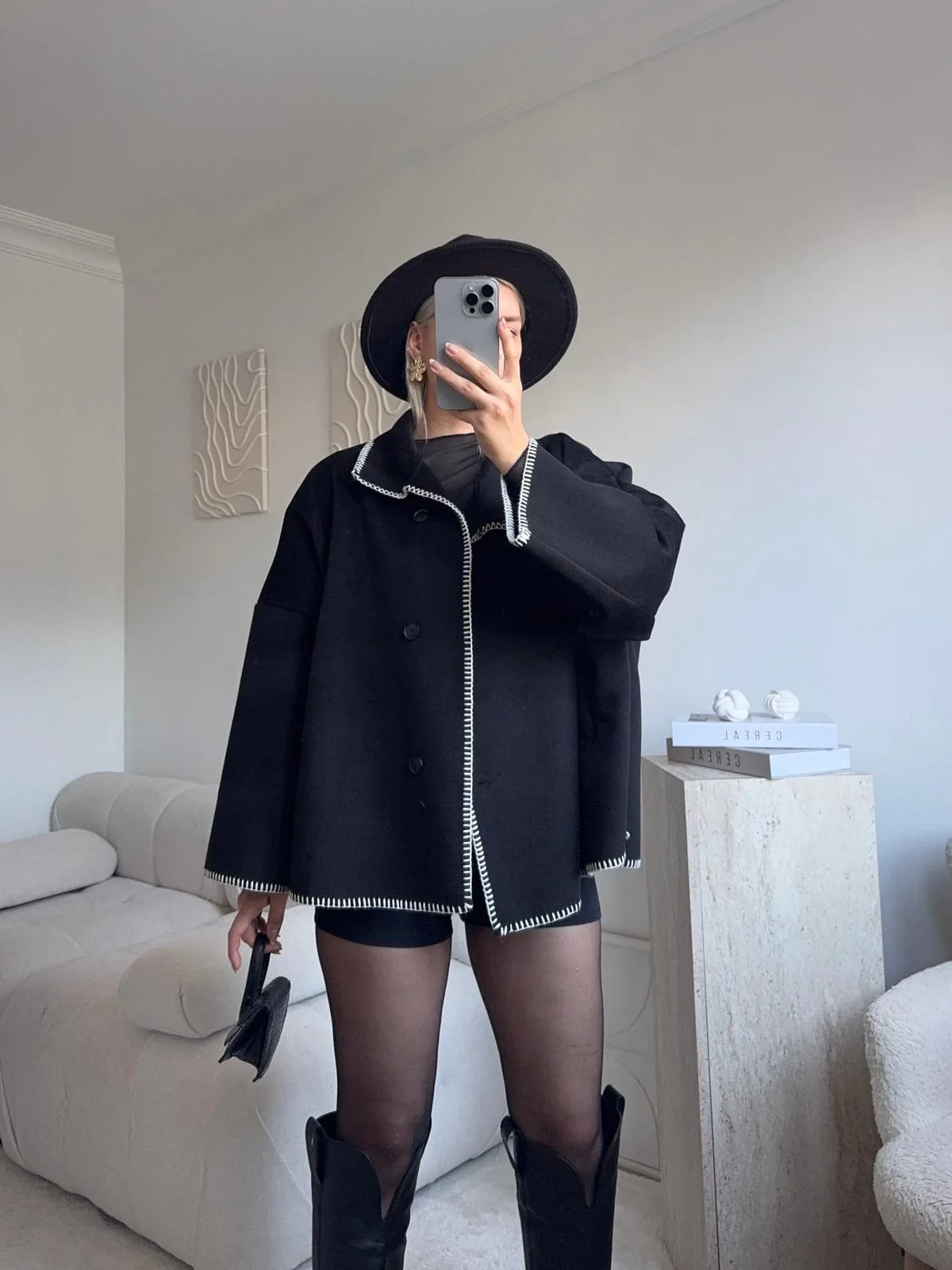 Contrast Oversize Kaban - SİYAH