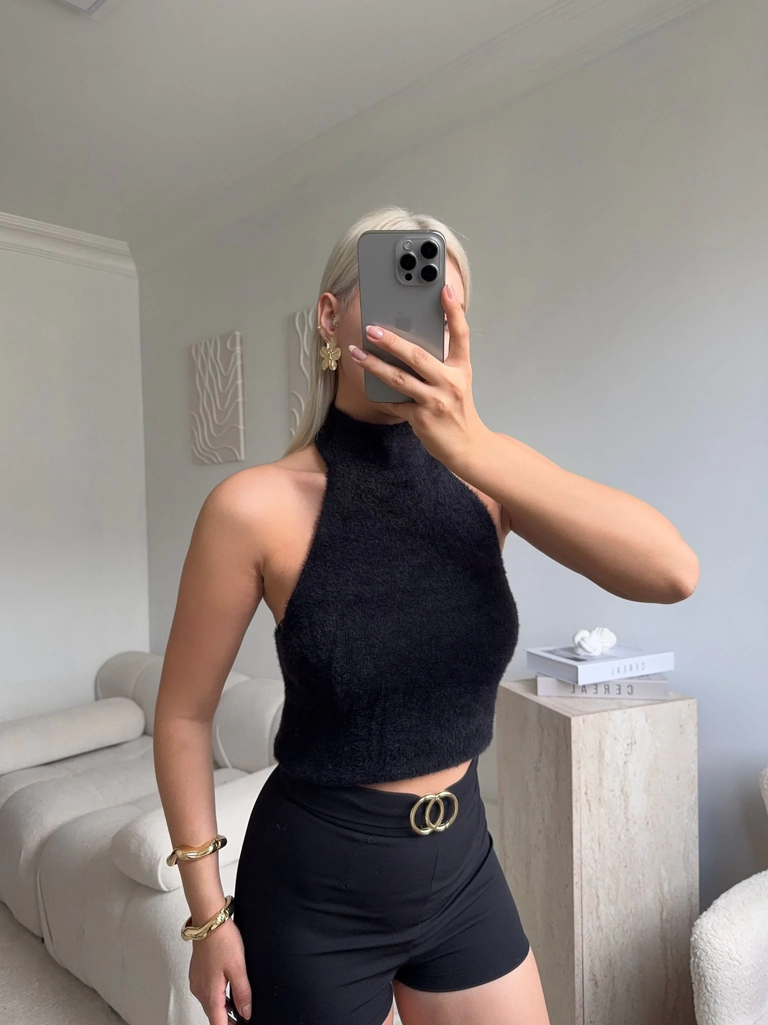 Double Gold Basic Şort - SİYAH