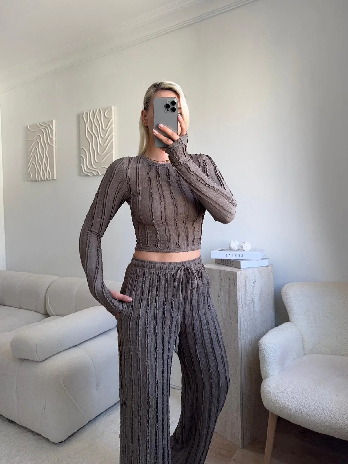 Fitilli Ters Dikiş İkili Takım - VİZON