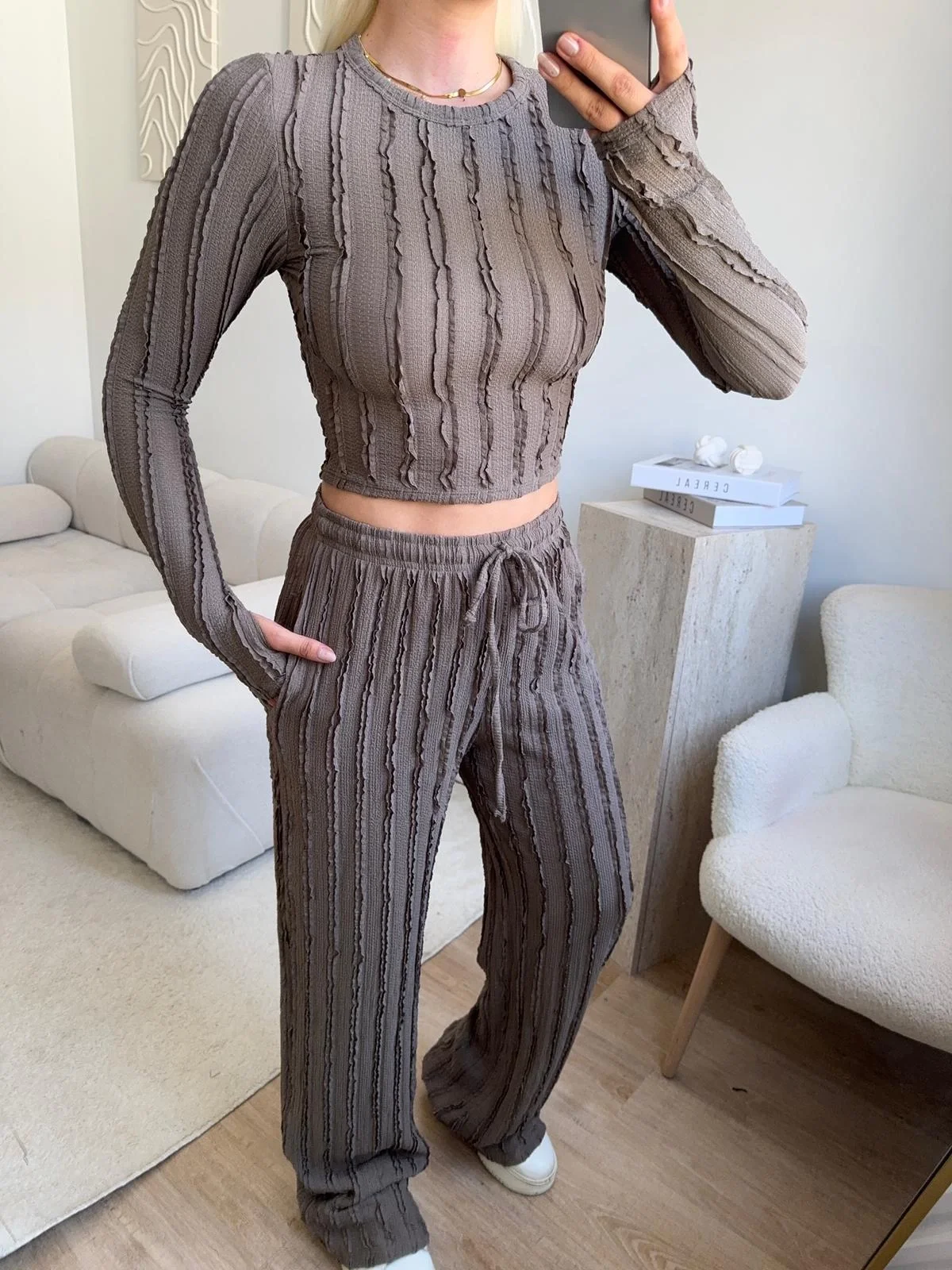 Fitilli Ters Dikiş İkili Takım - VİZON