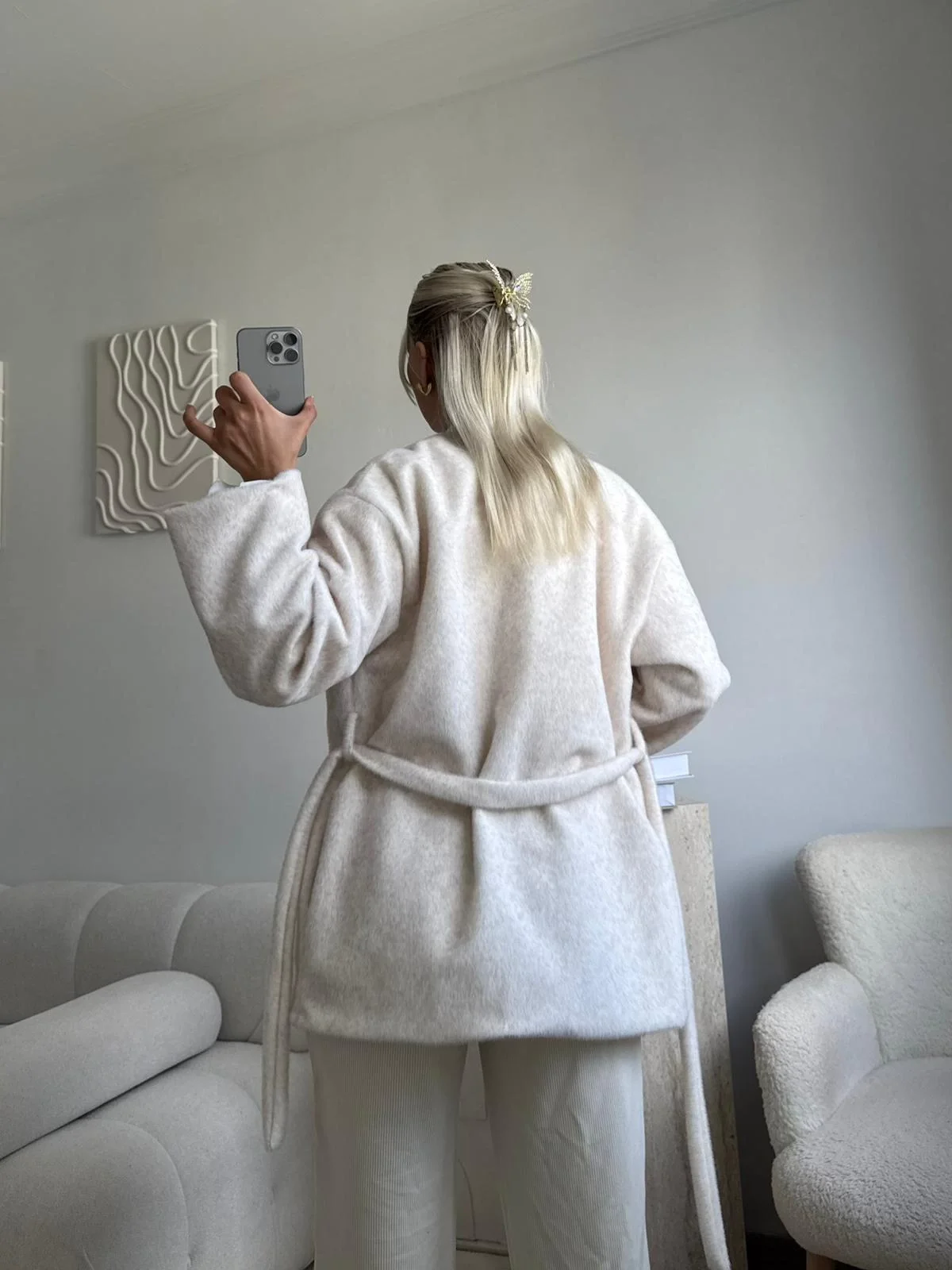 Gold Fox Kaşe Kaban - BEJ