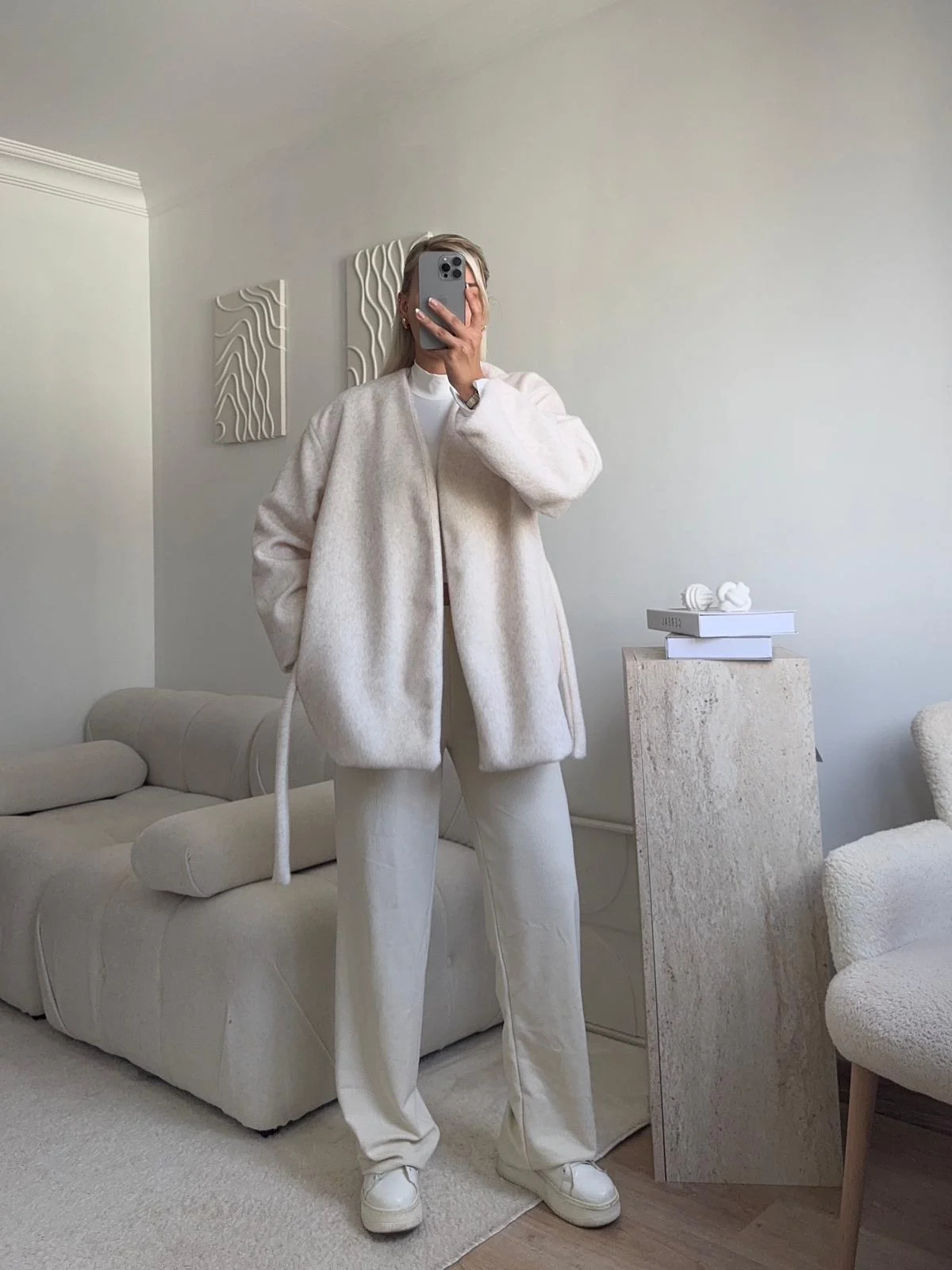 Gold Fox Kaşe Kaban - BEJ