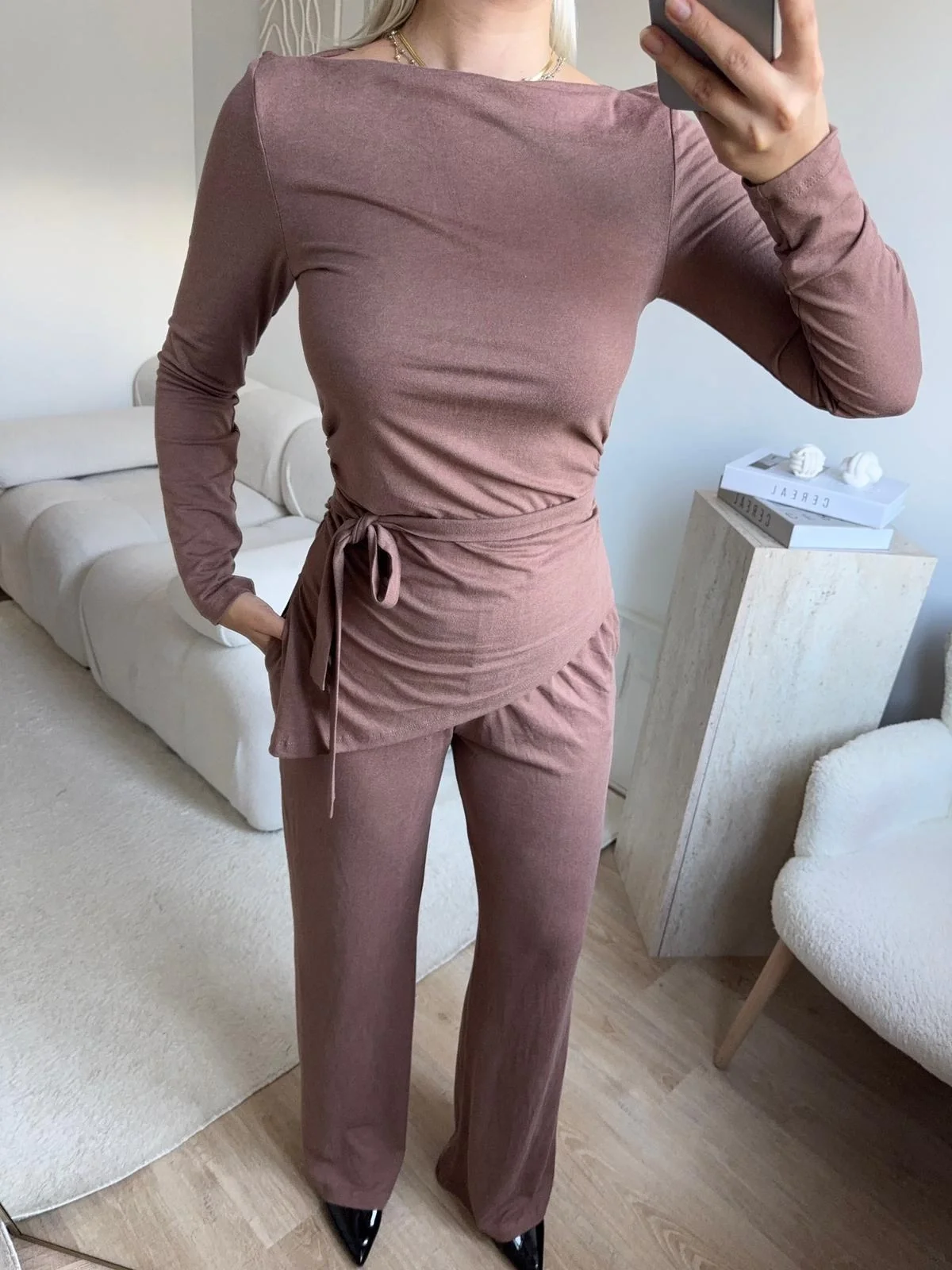 Modal Bel Kuşak İkili Takım - VİZON