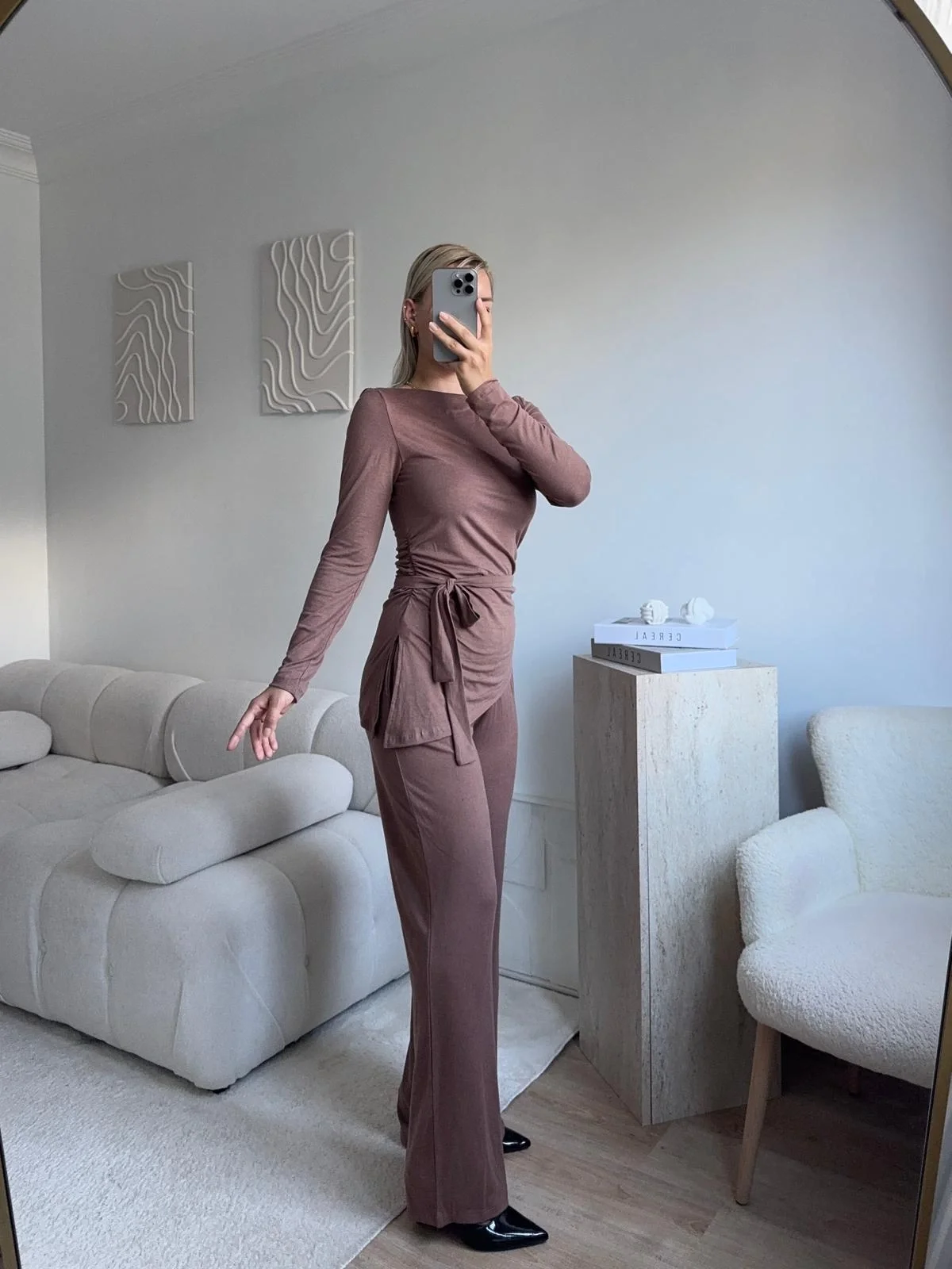 Modal Bel Kuşak İkili Takım - VİZON