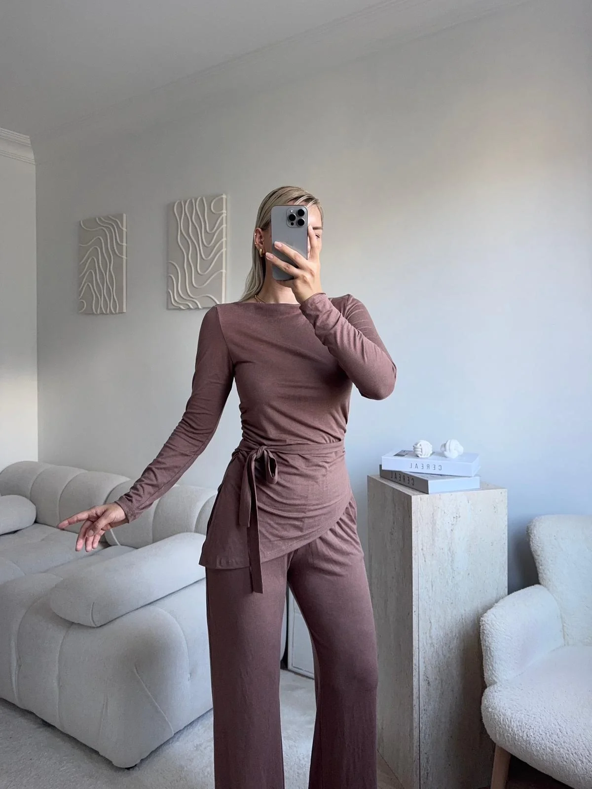 Modal Bel Kuşak İkili Takım - VİZON