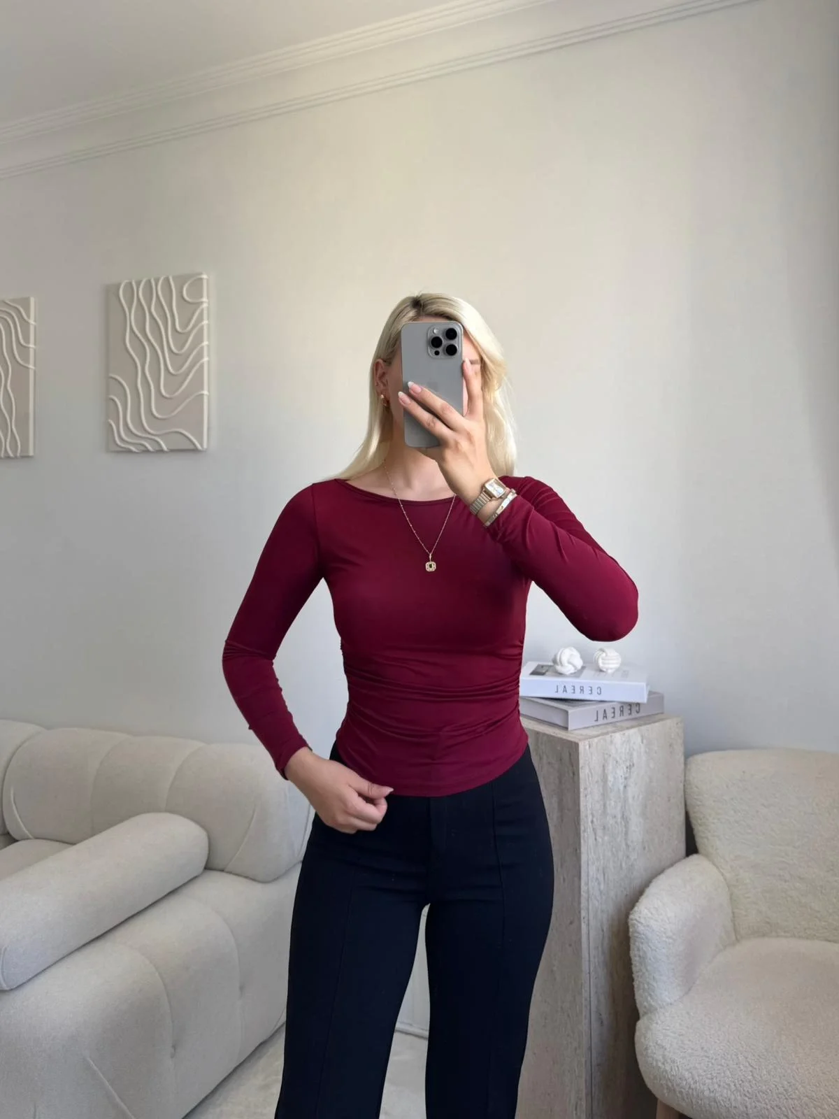 Nova Basic Fit Bluz - BORDO