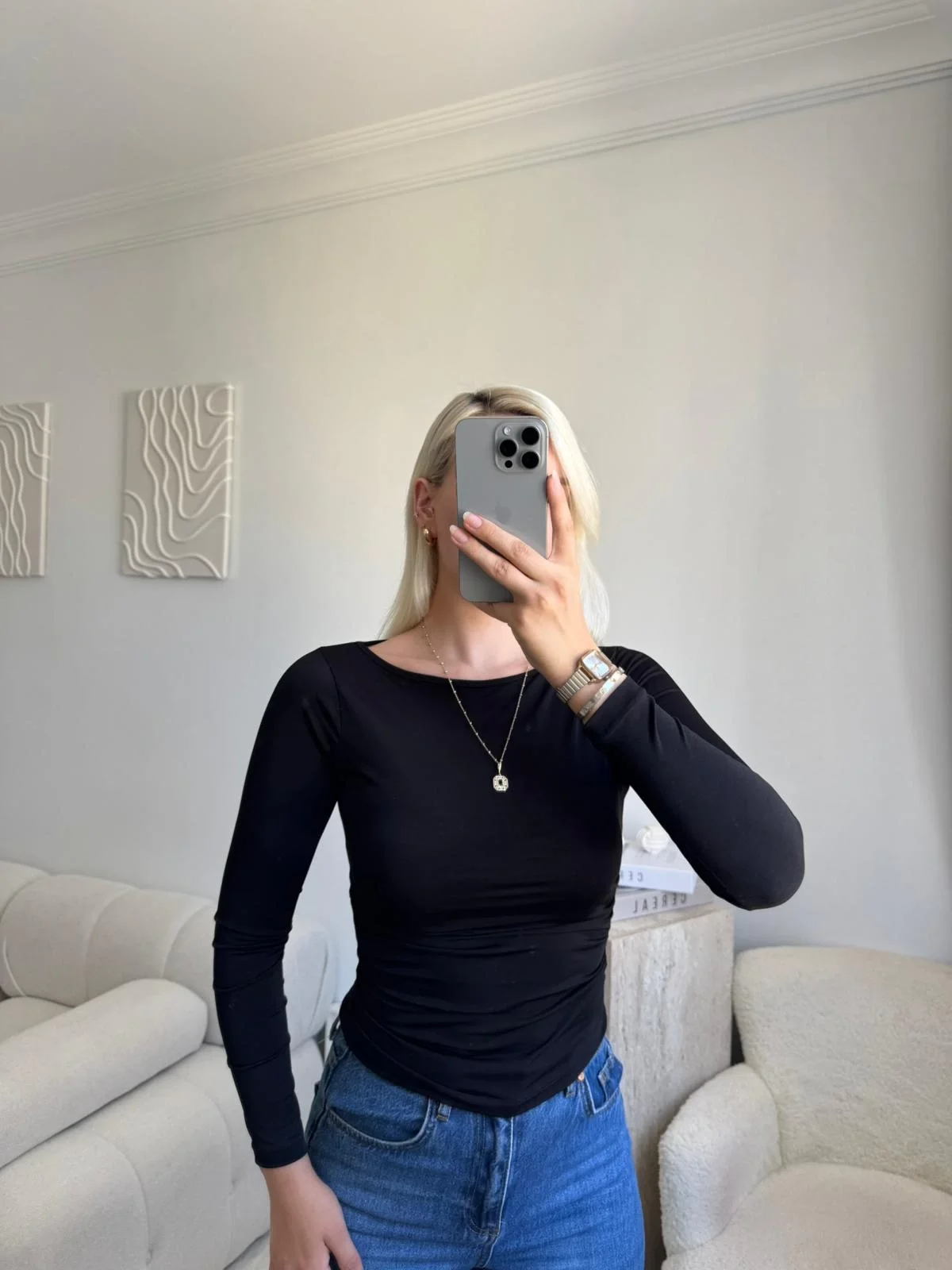 Nova Basic Fit Bluz - SİYAH