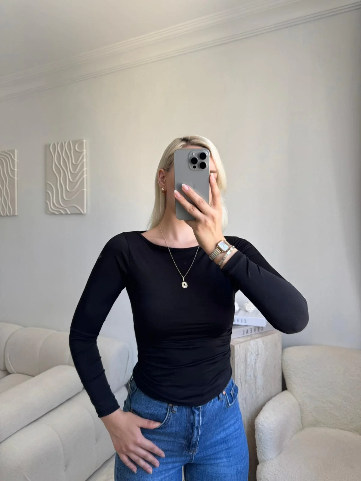 Nova Basic Fit Bluz - SİYAH