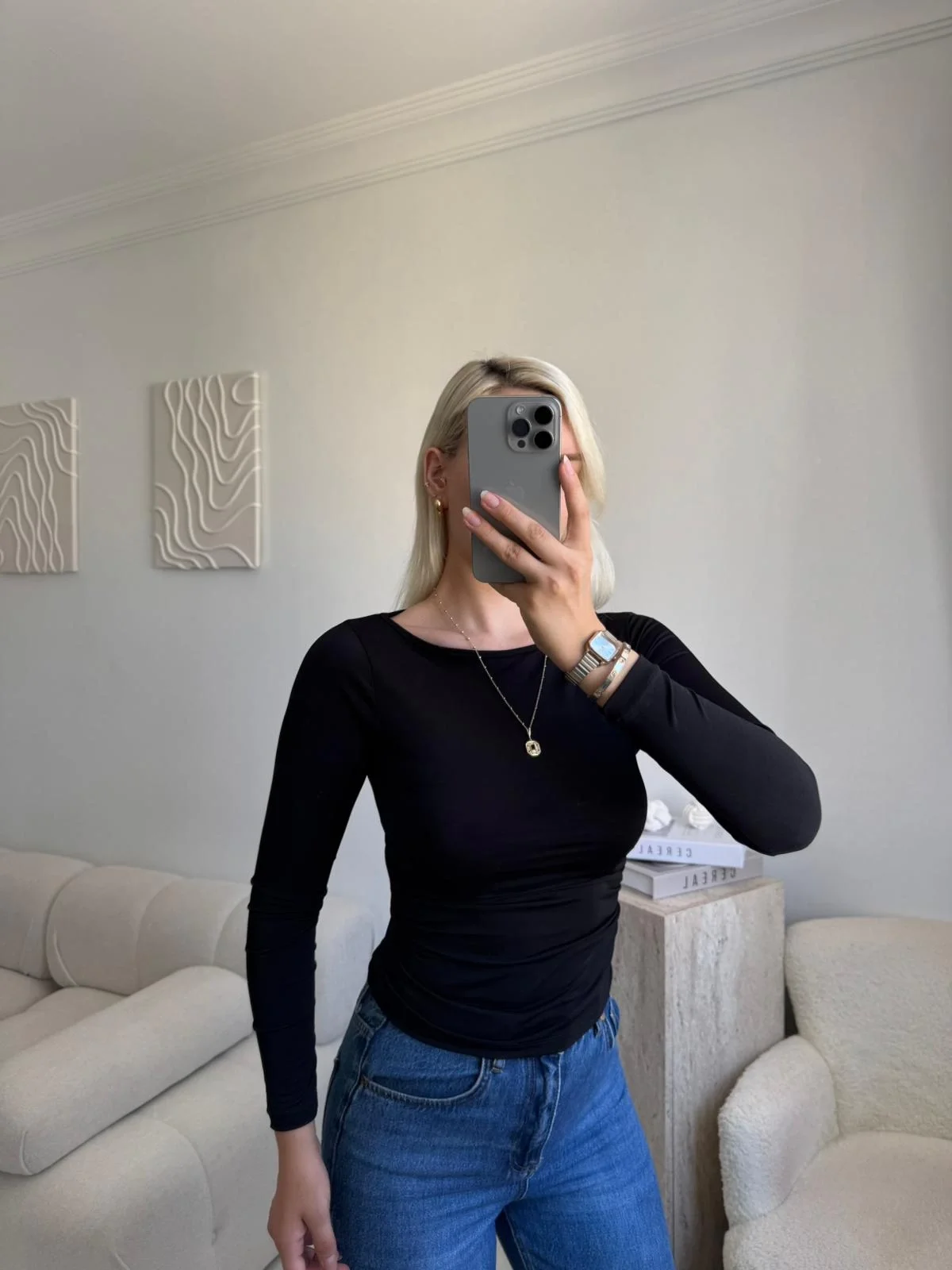 Nova Basic Fit Bluz - SİYAH