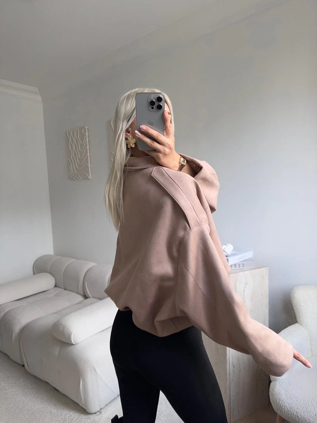 Premium Oversize Ceket - BEJ