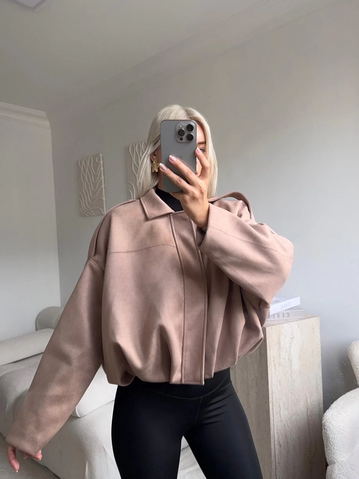 Premium Oversize Ceket - BEJ