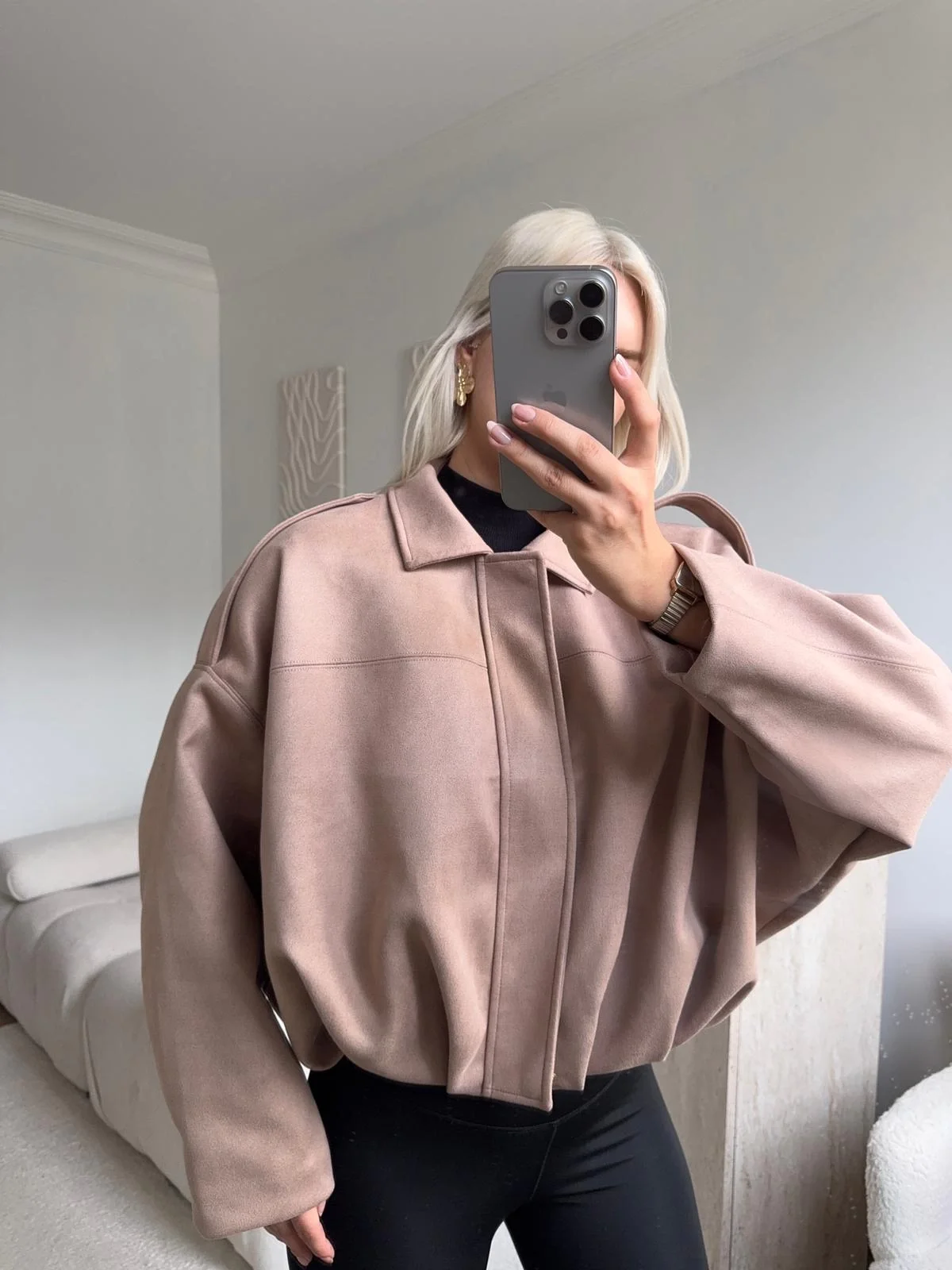 Premium Oversize Ceket - BEJ