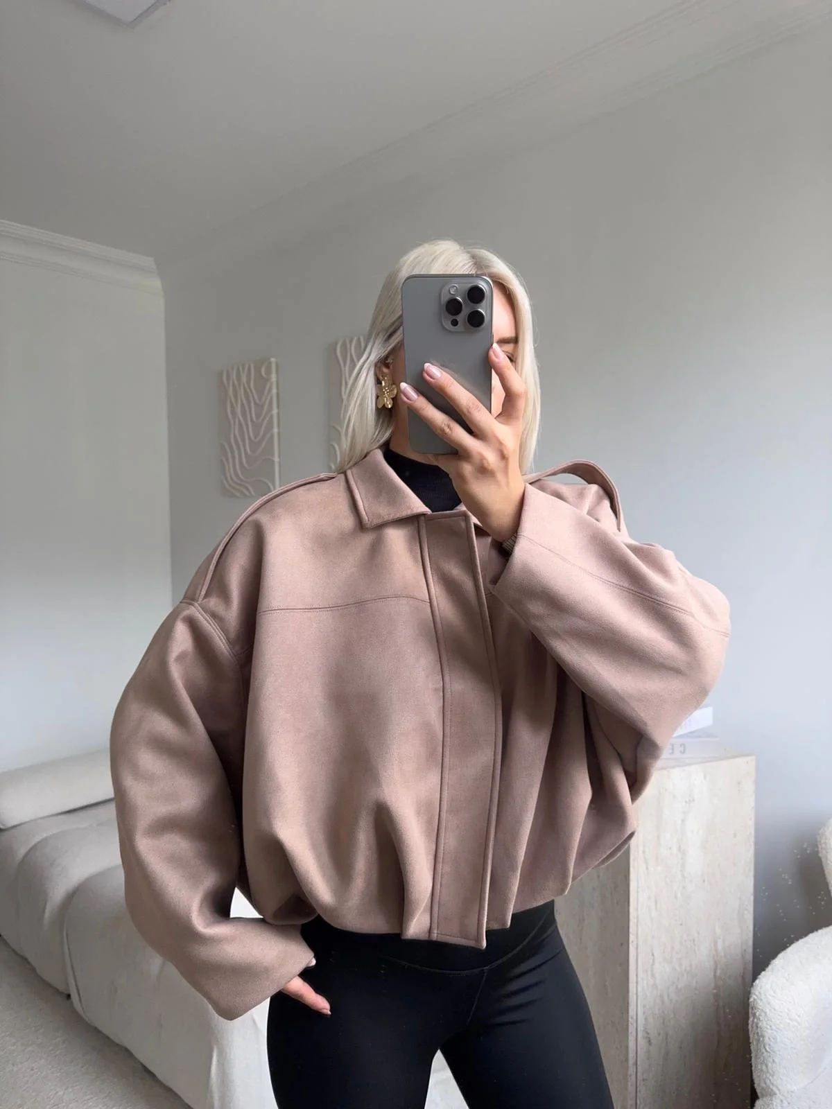 Premium Oversize Ceket - BEJ