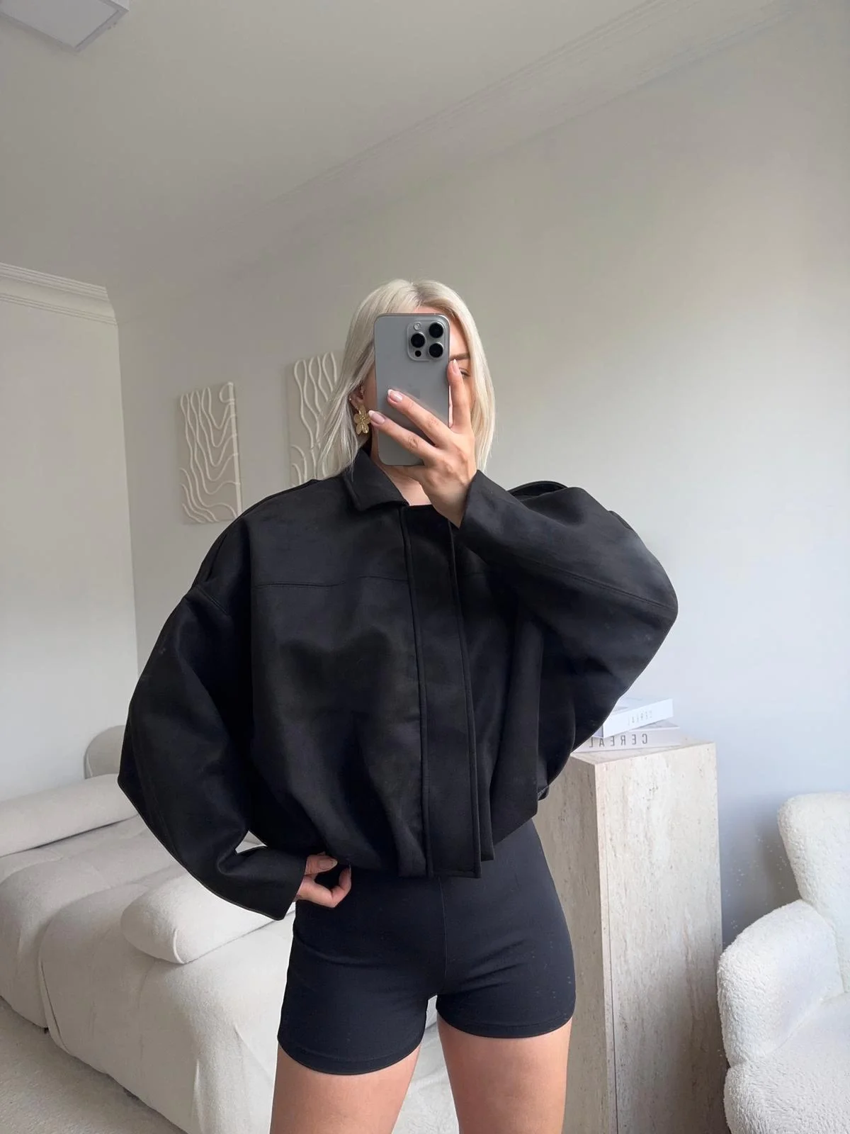 Premium Oversize Ceket - SİYAH