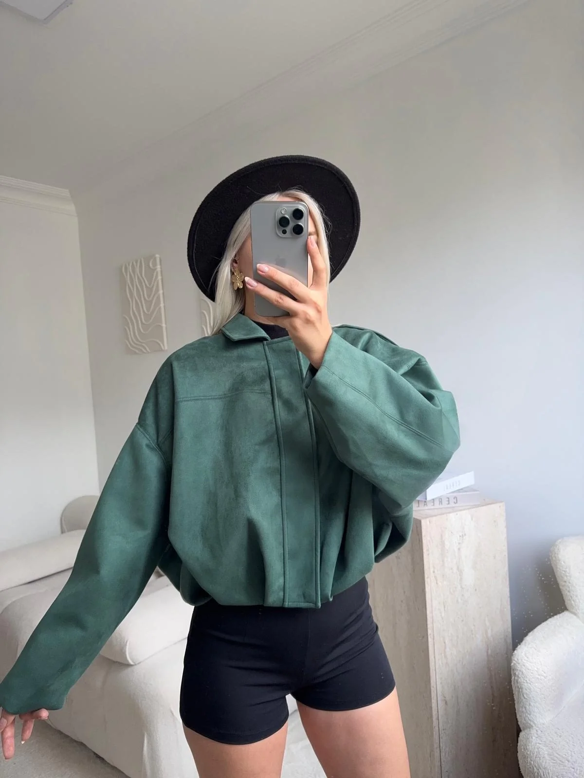 Premium Oversize Ceket - YEŞİL