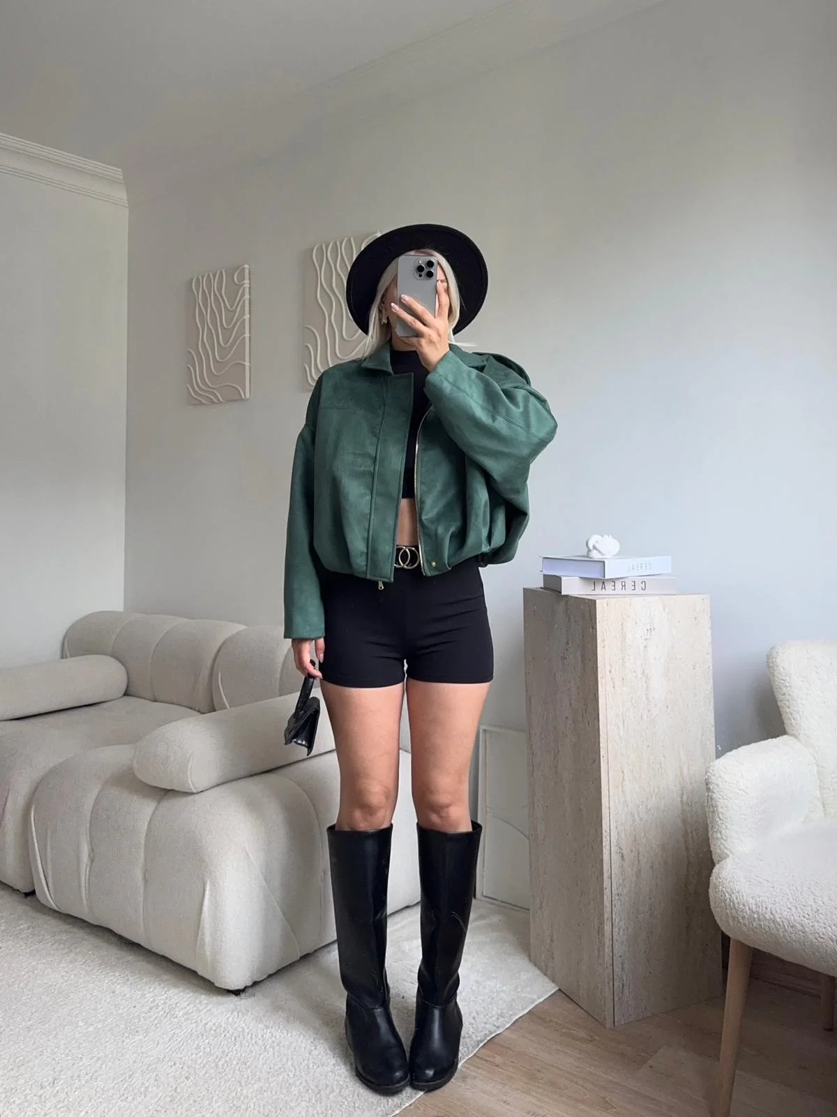 Premium Oversize Ceket - YEŞİL