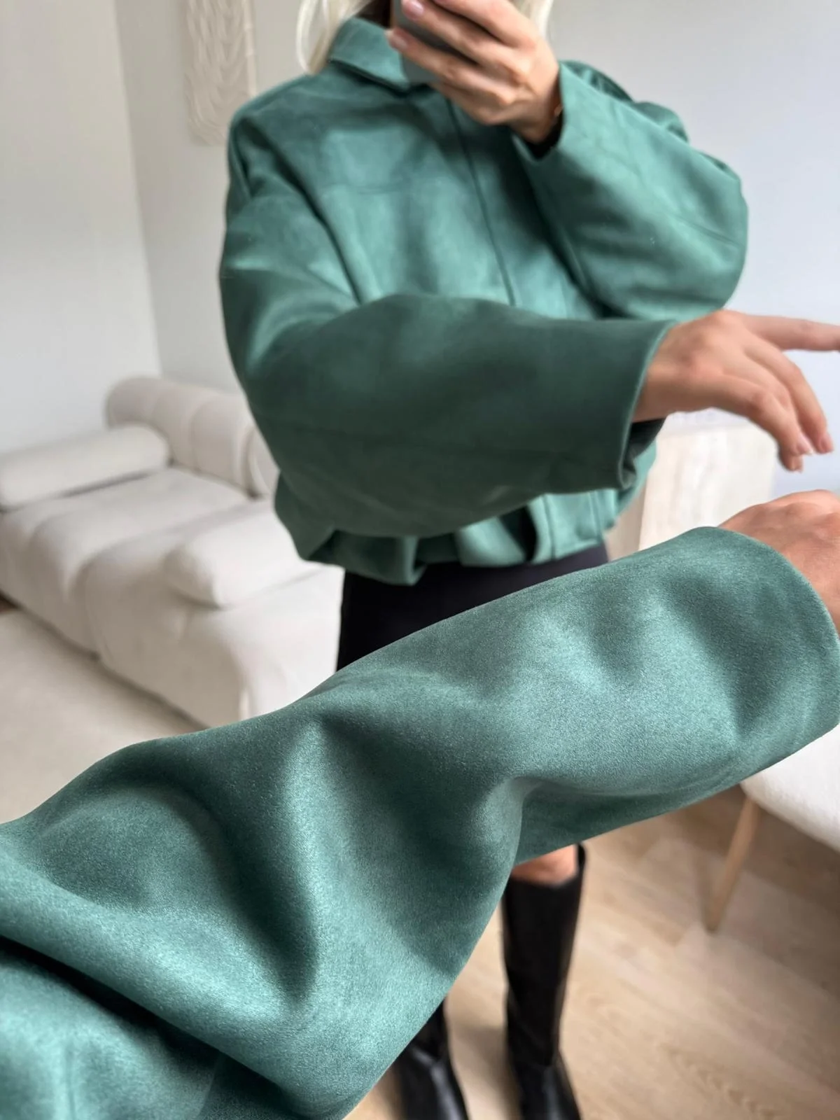 Premium Oversize Ceket - YEŞİL