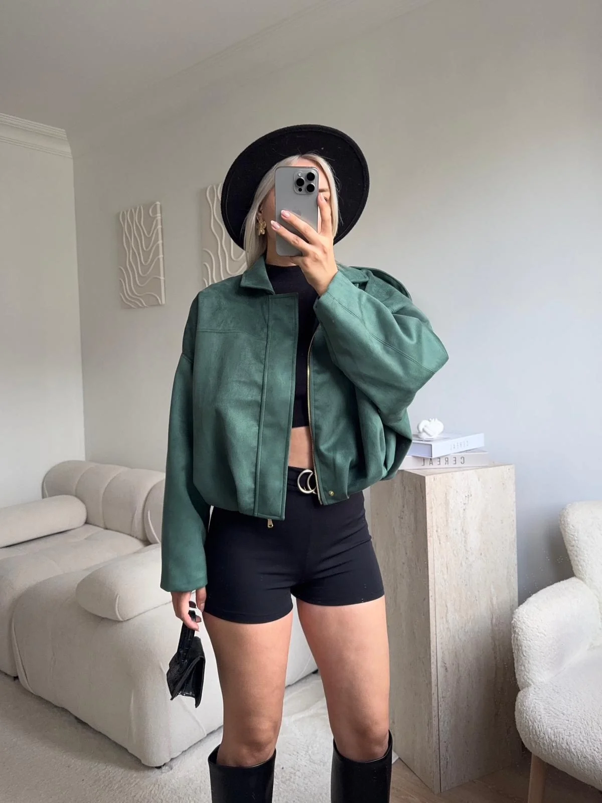 Premium Oversize Ceket - YEŞİL