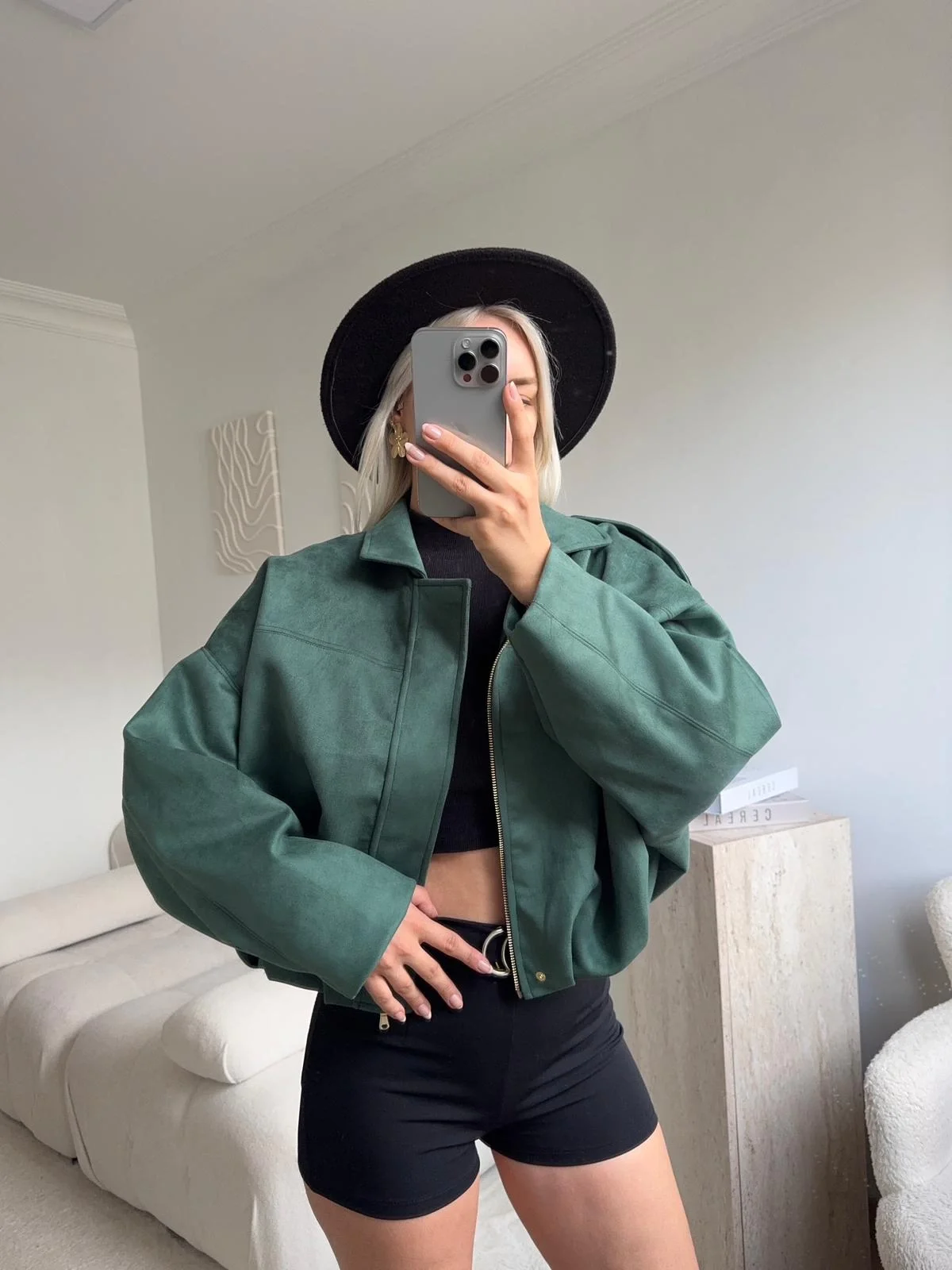 Premium Oversize Ceket - YEŞİL