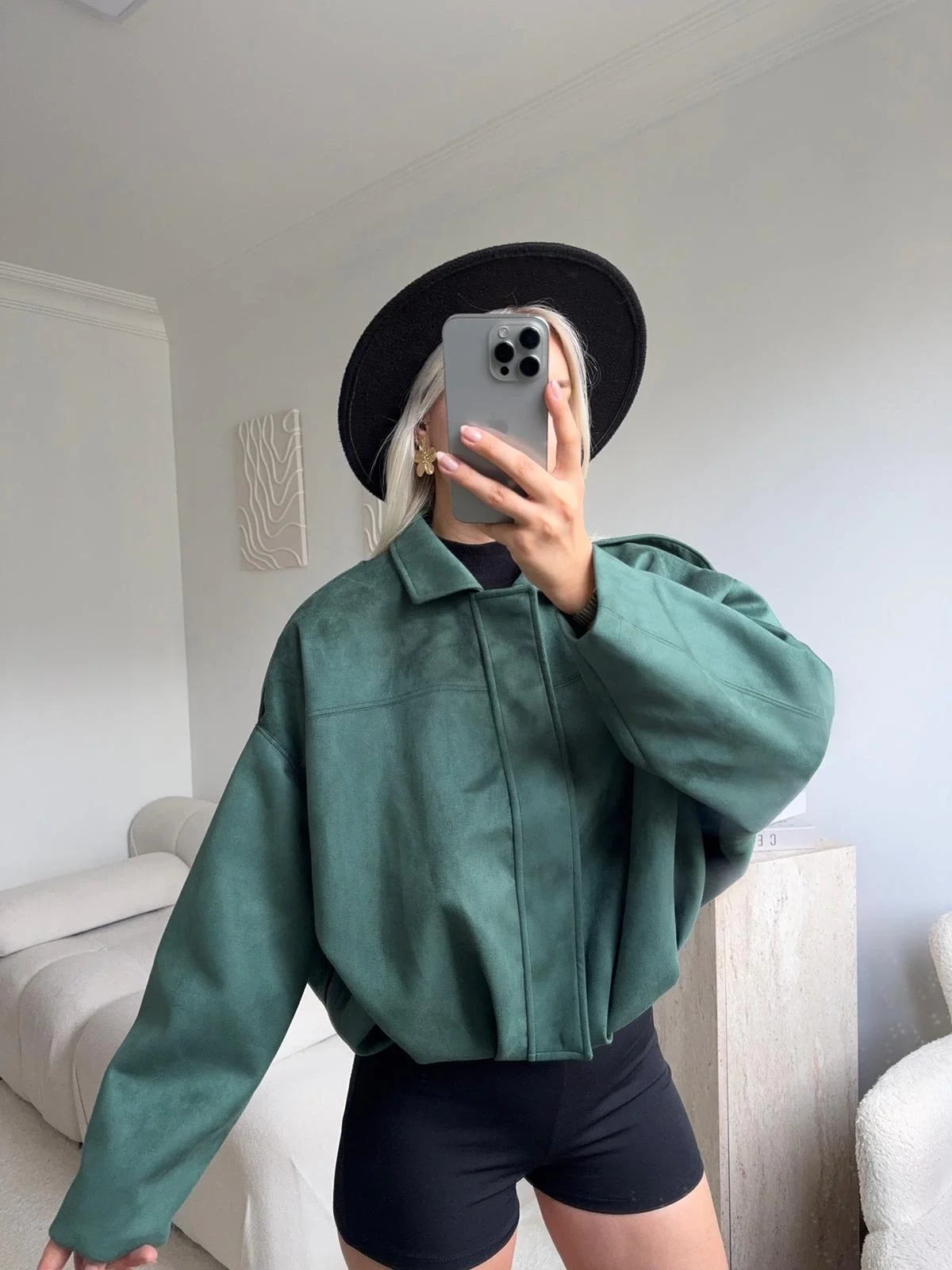 Premium Oversize Ceket - YEŞİL