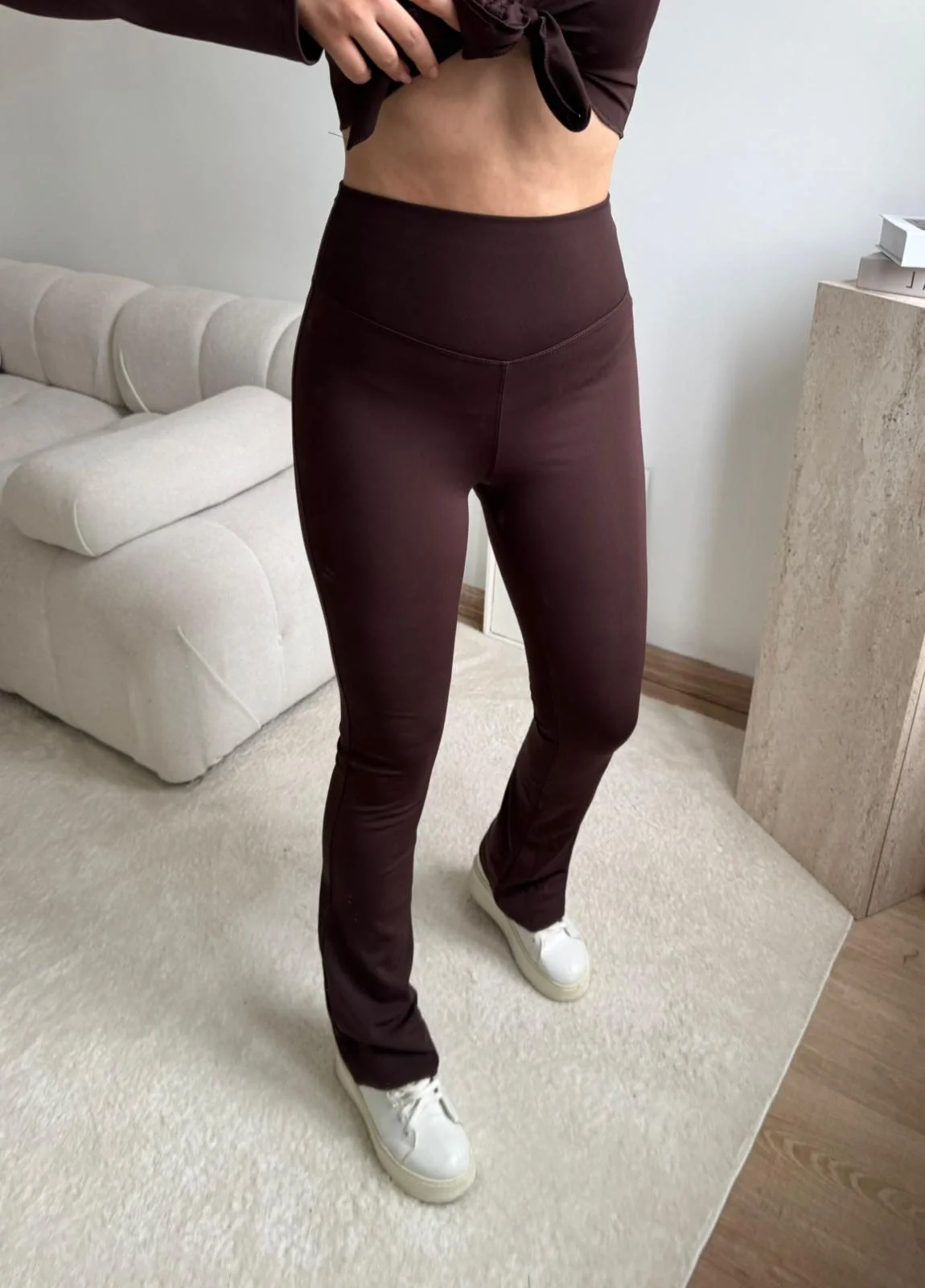 Şardonlu İspanyol Tayt - KAHVE