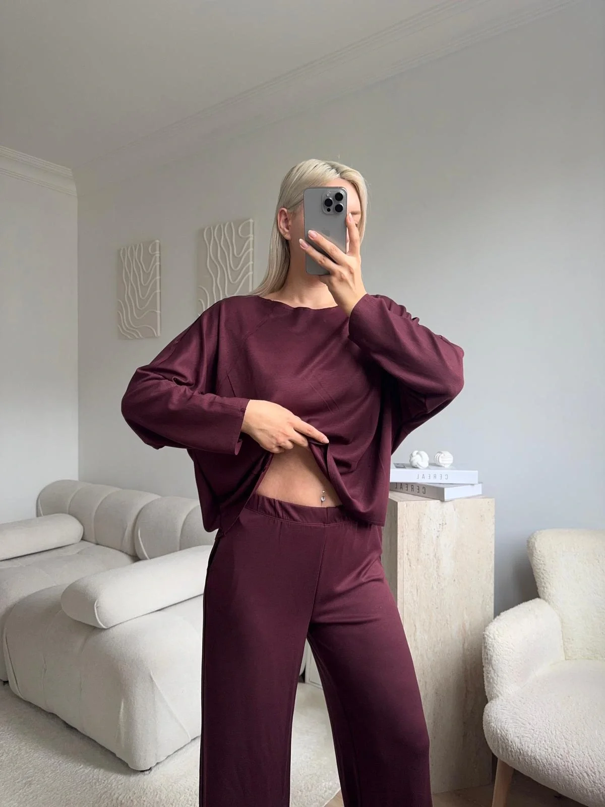 Soft Mood Takım - BORDO