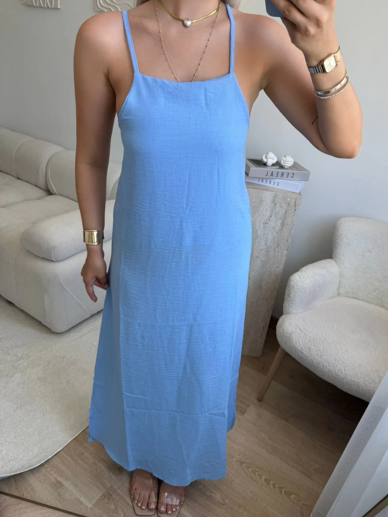 Summer Breeze Elbise - MAVİ