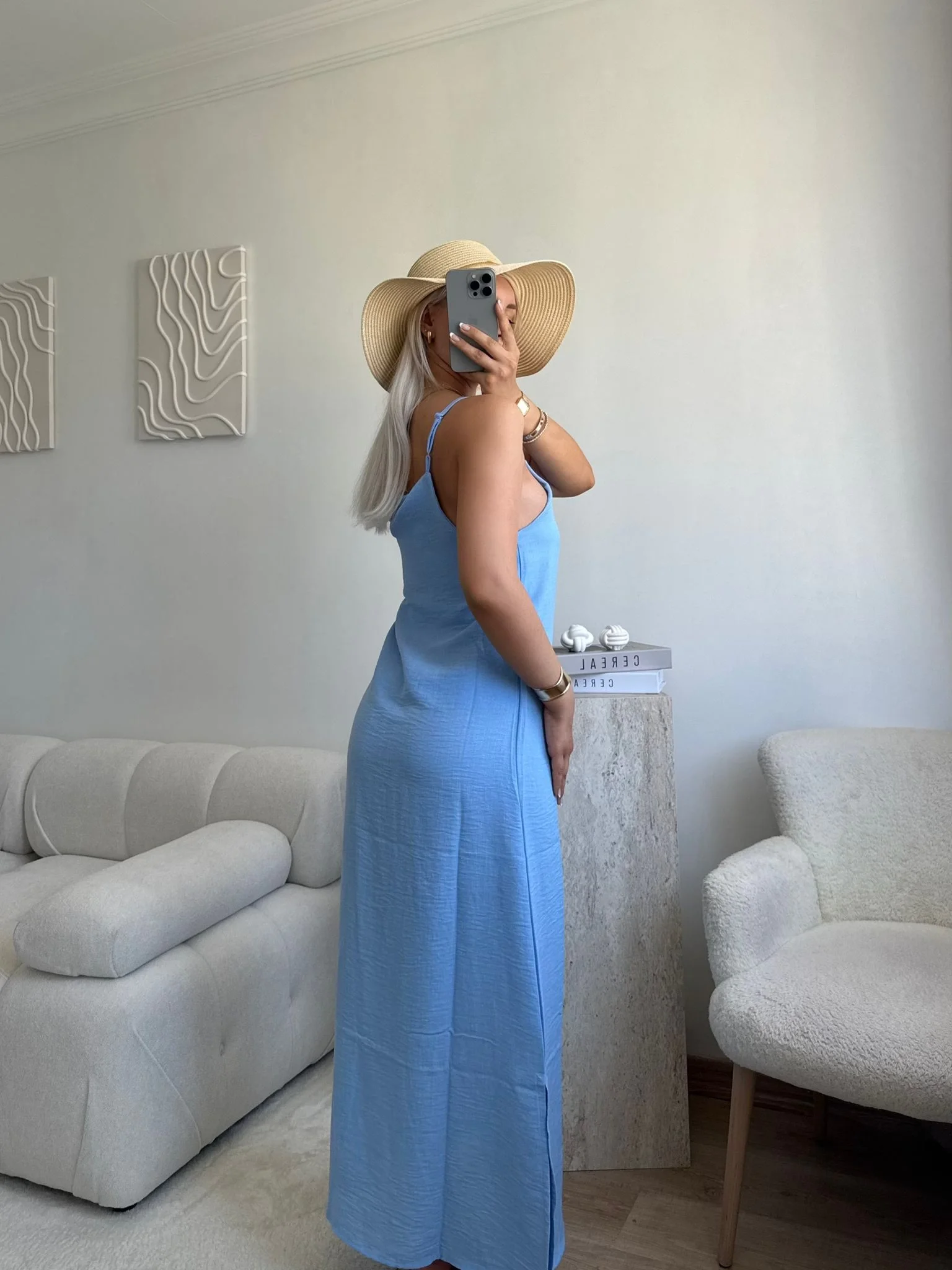 Summer Breeze Elbise - MAVİ