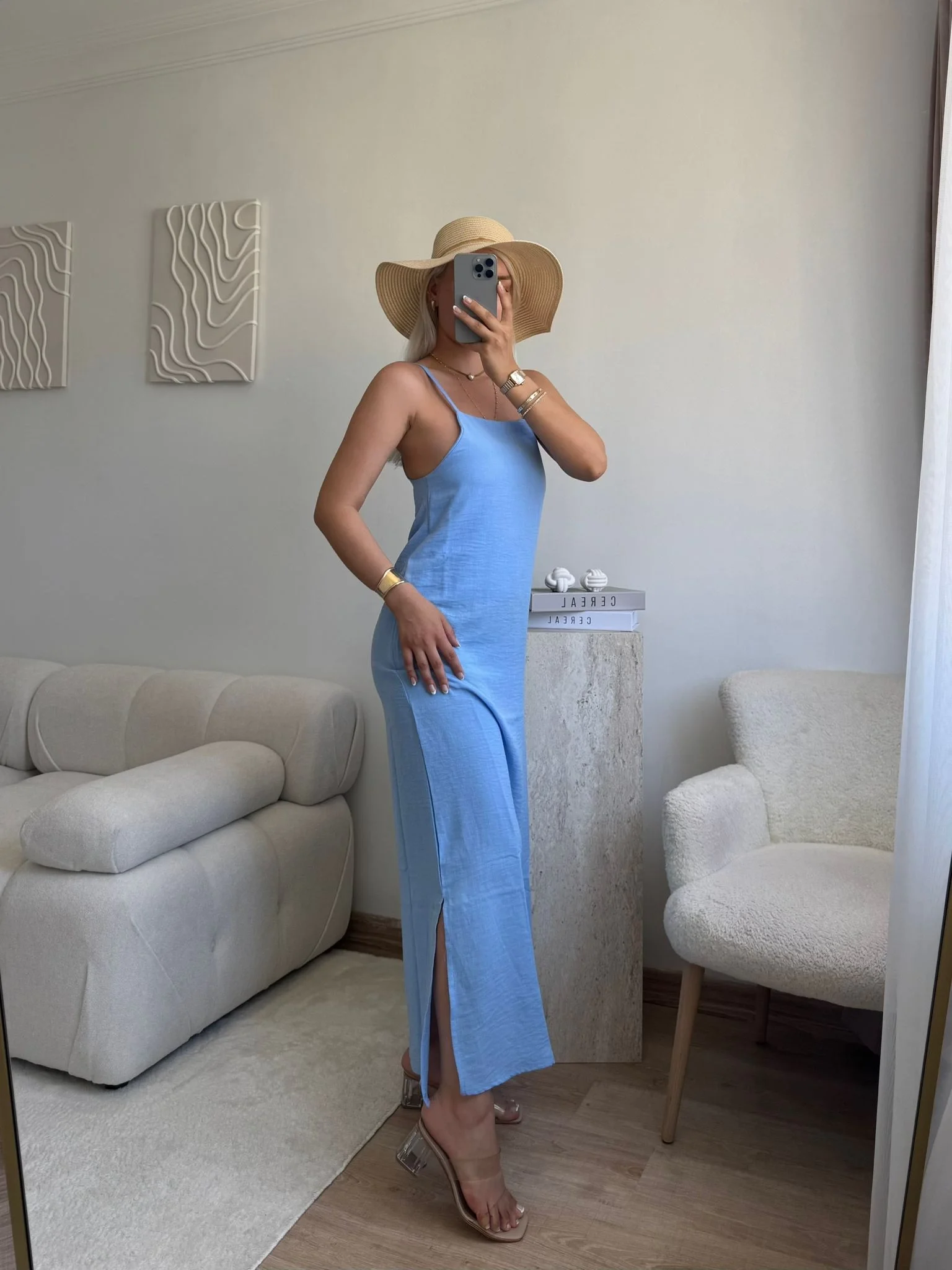 Summer Breeze Elbise - MAVİ