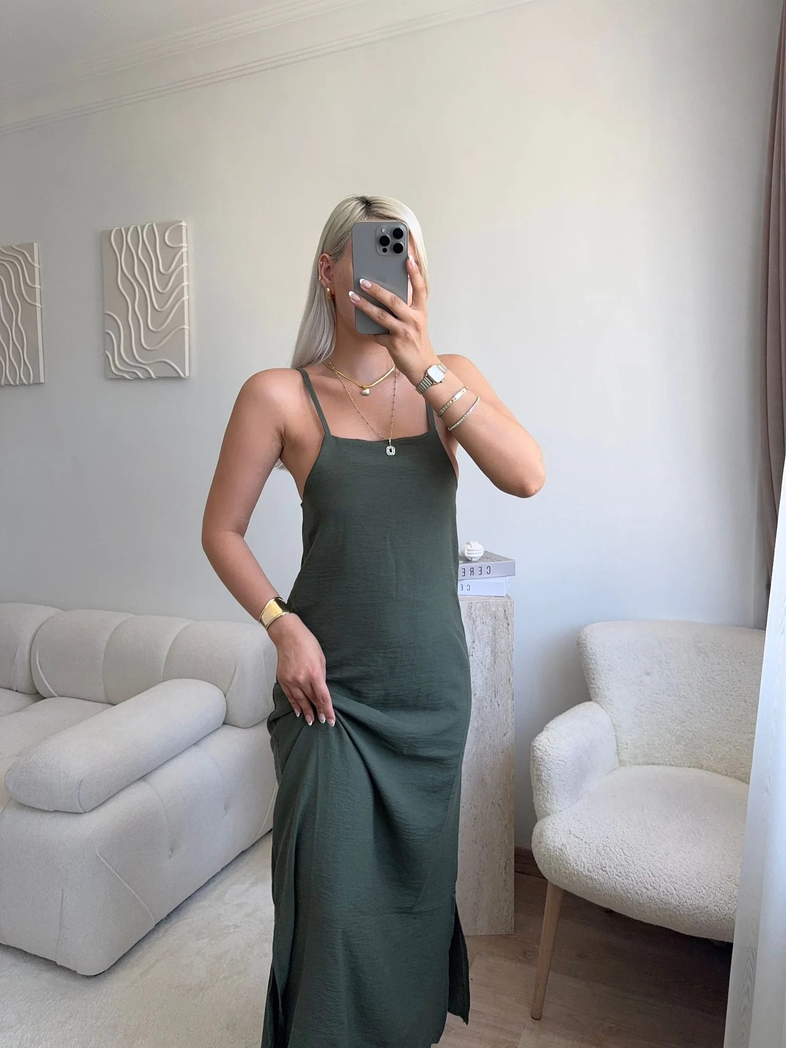 Summer Breeze Elbise - YEŞİL