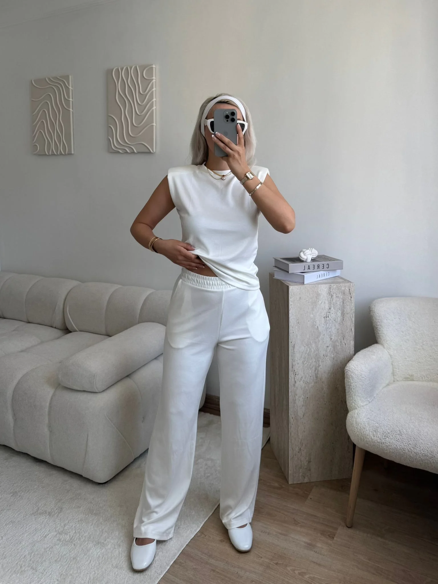 Vatkalı Modal Takım - BEYAZ