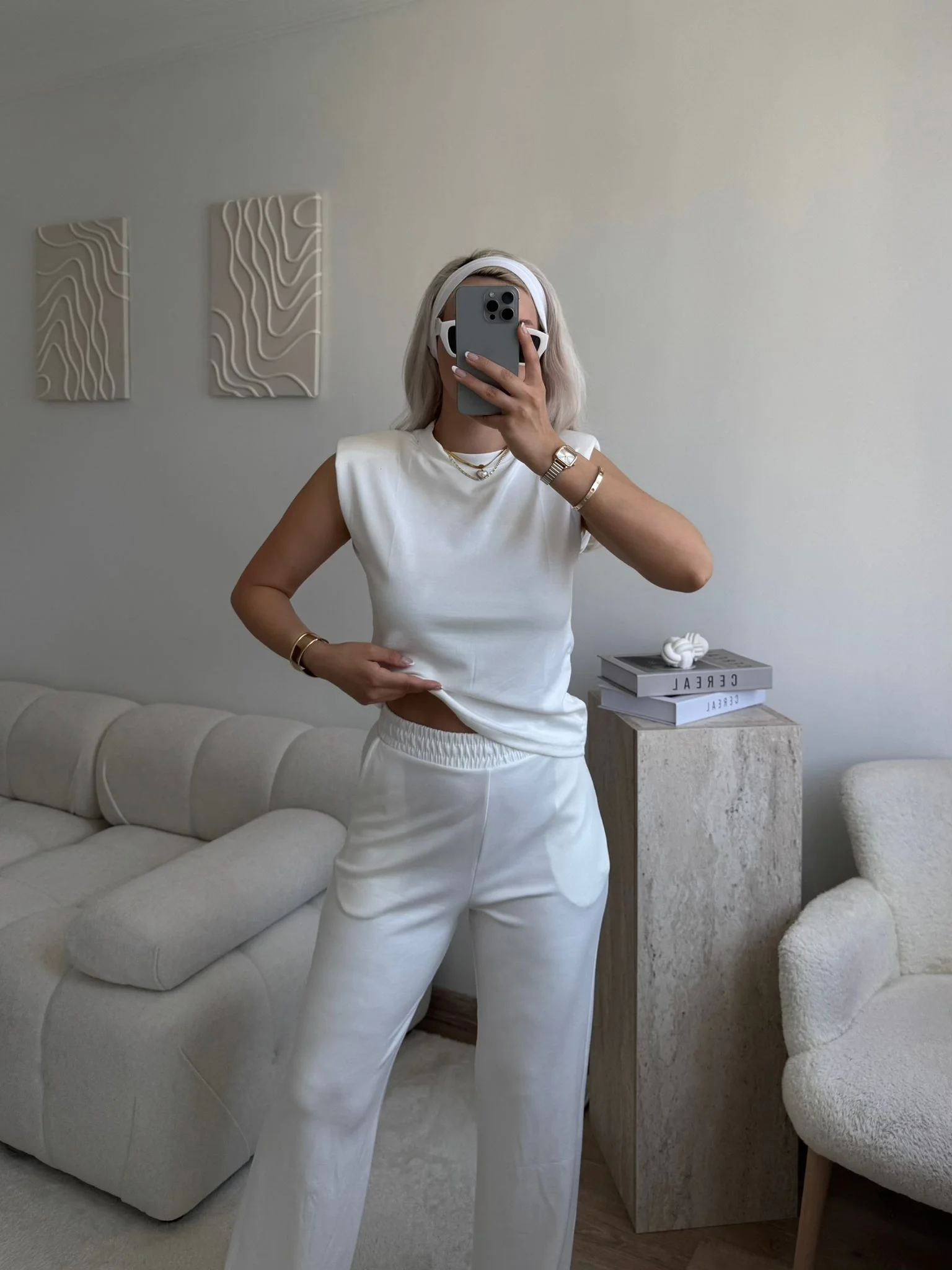 Vatkalı Modal Takım - BEYAZ