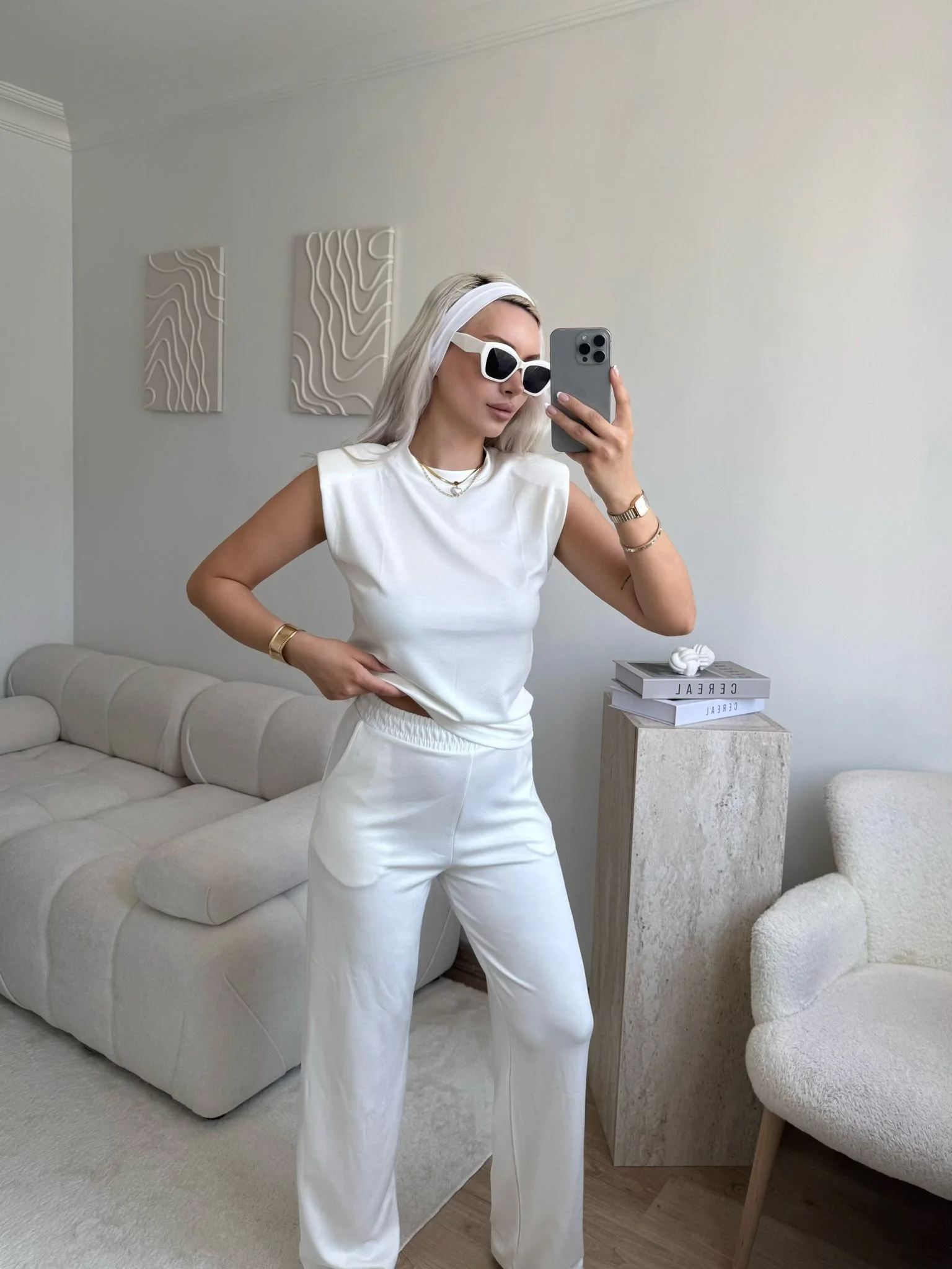 Vatkalı Modal Takım - BEYAZ