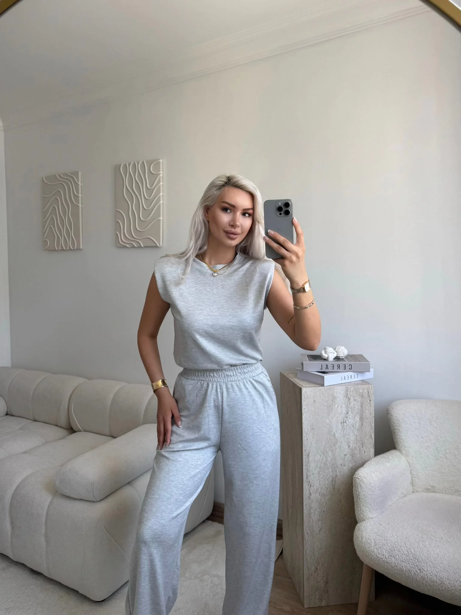 Vatkalı Modal Takım - GRİ